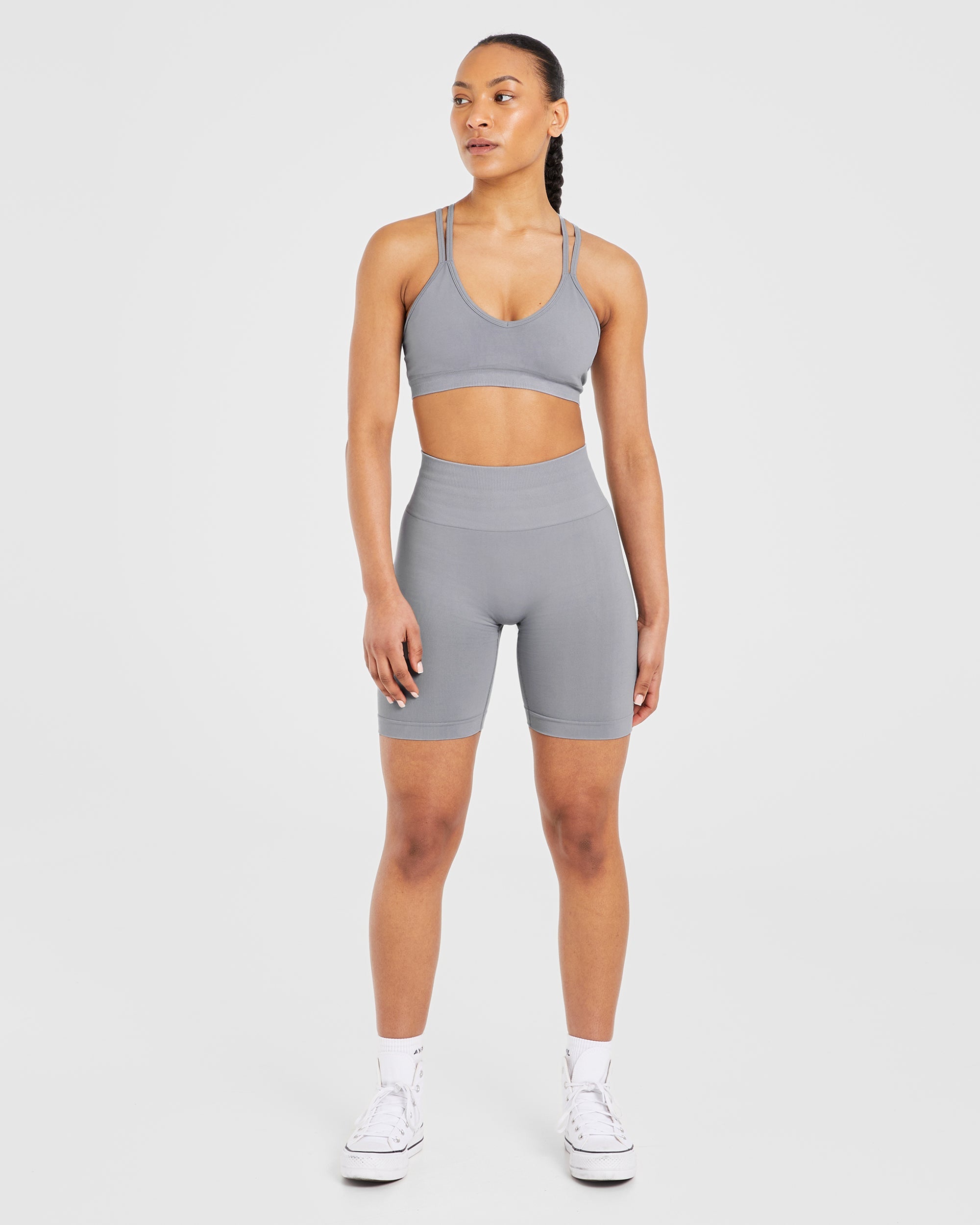 Power Seamless Cycling Shorts - Grijs