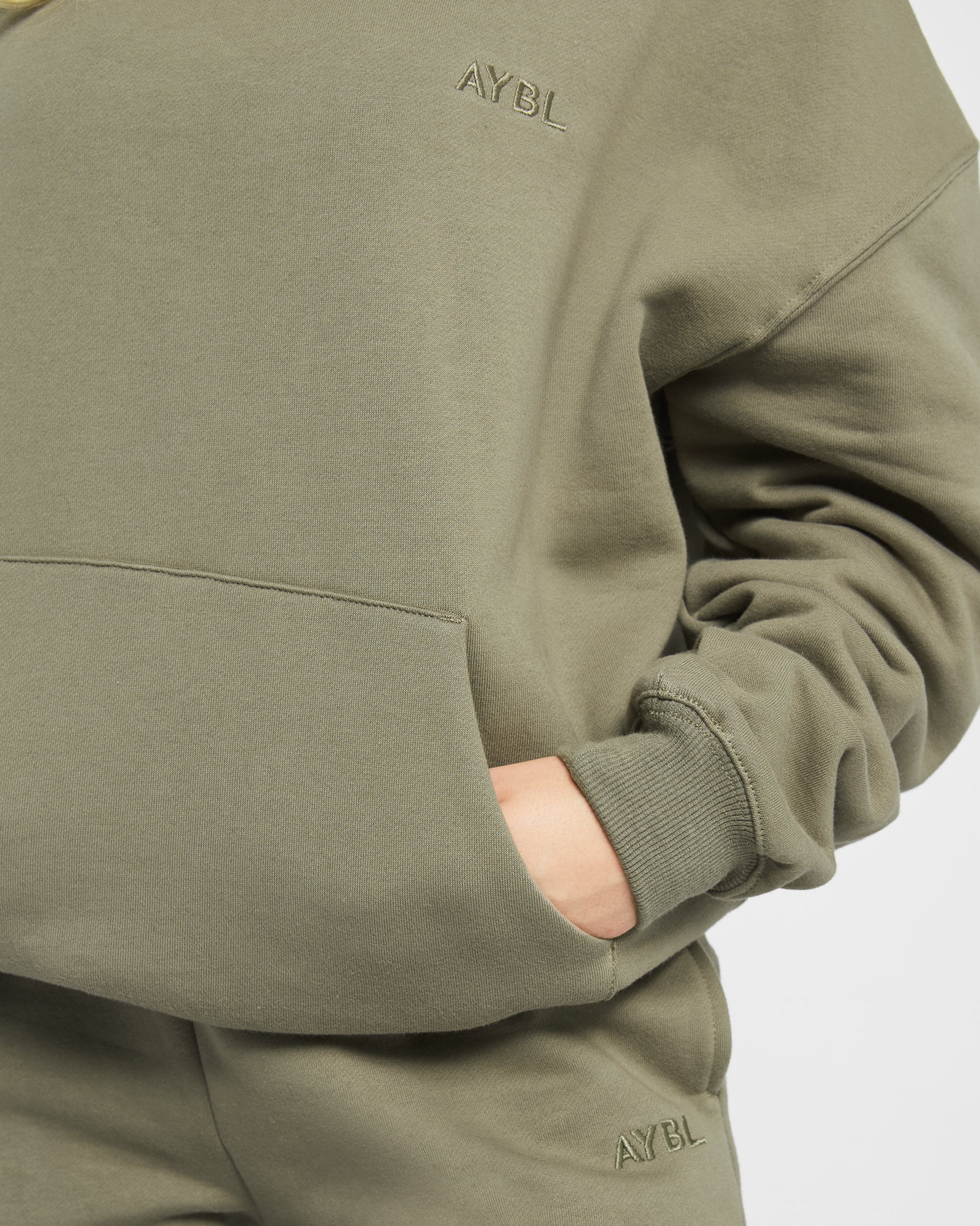 Premium Oversized Hoodie - Dusky Olive