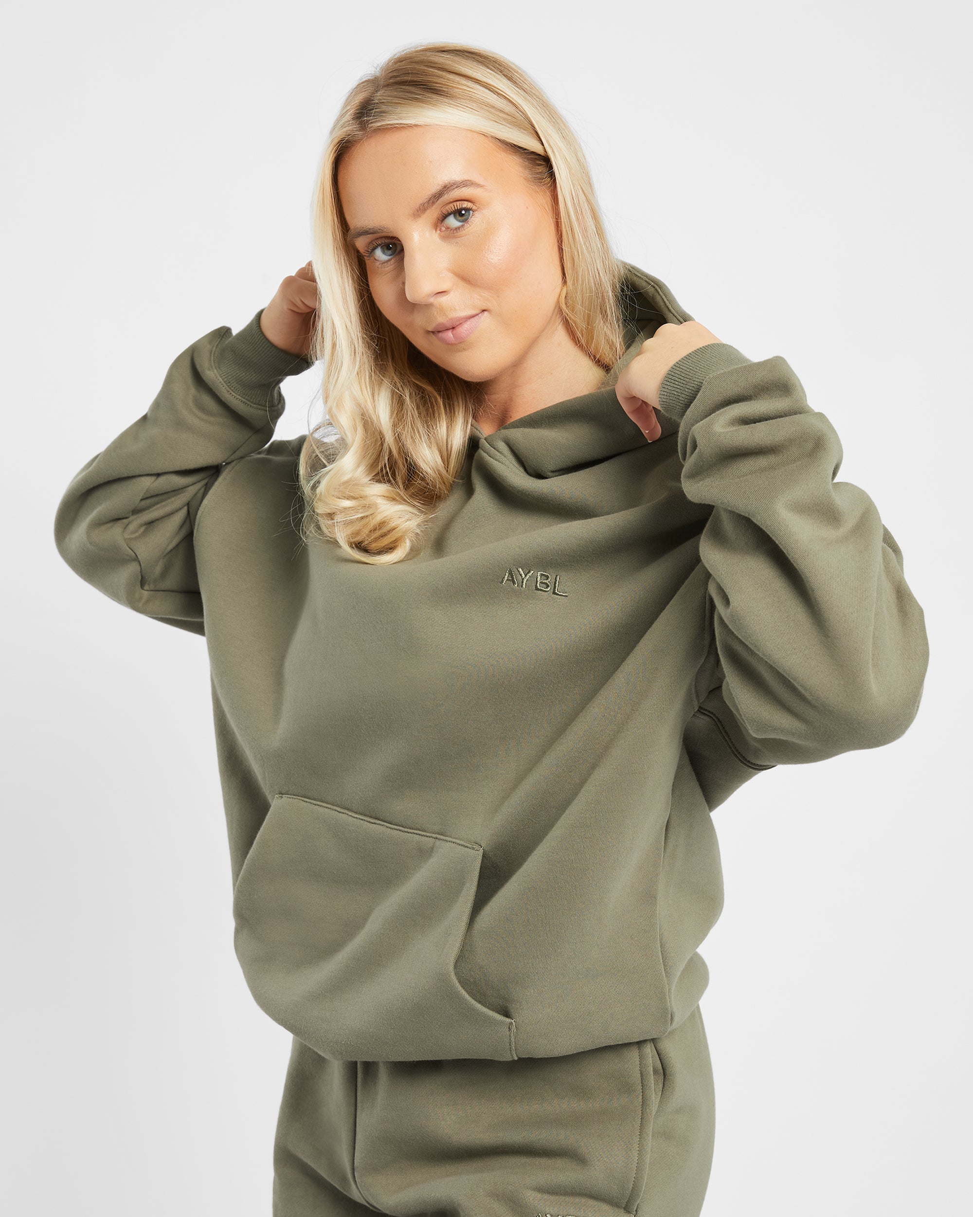 Premium Oversized Hoodie - Dusky Olive