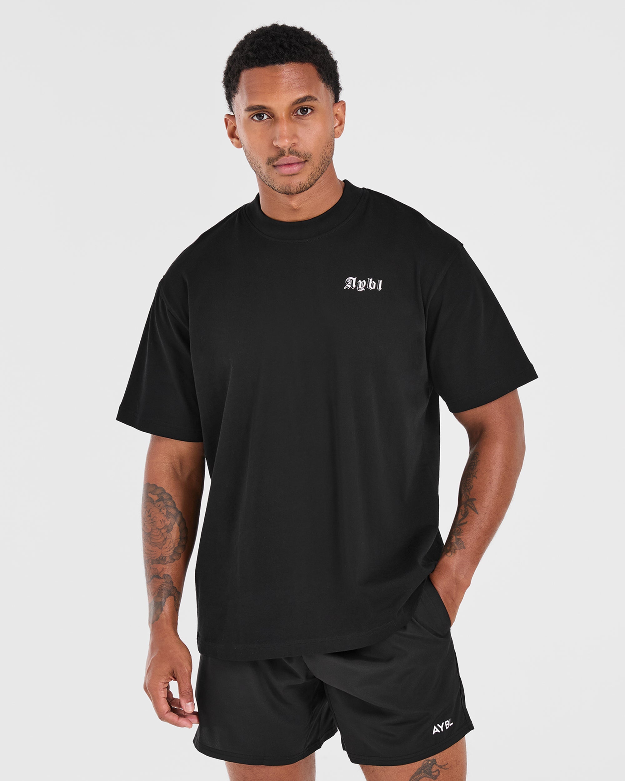 Mind of Steel Oversized T Shirt - Zwart