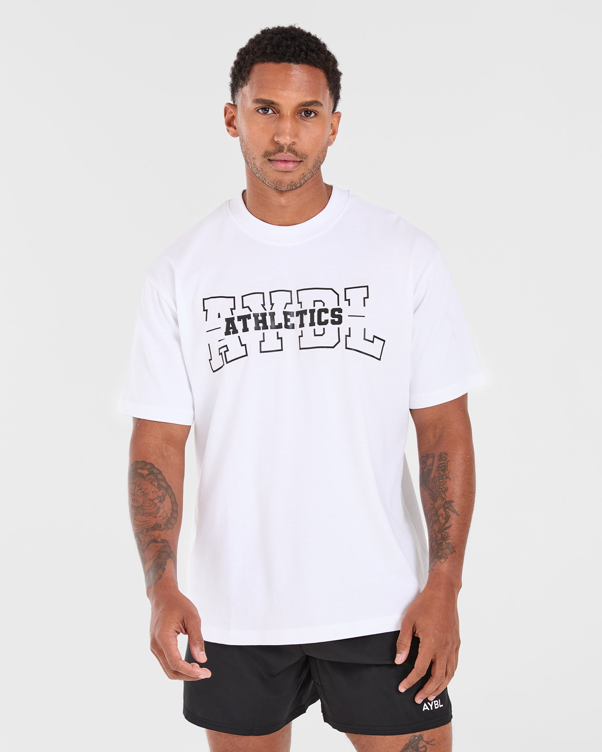 Athletics Oversized T Shirt - Wit