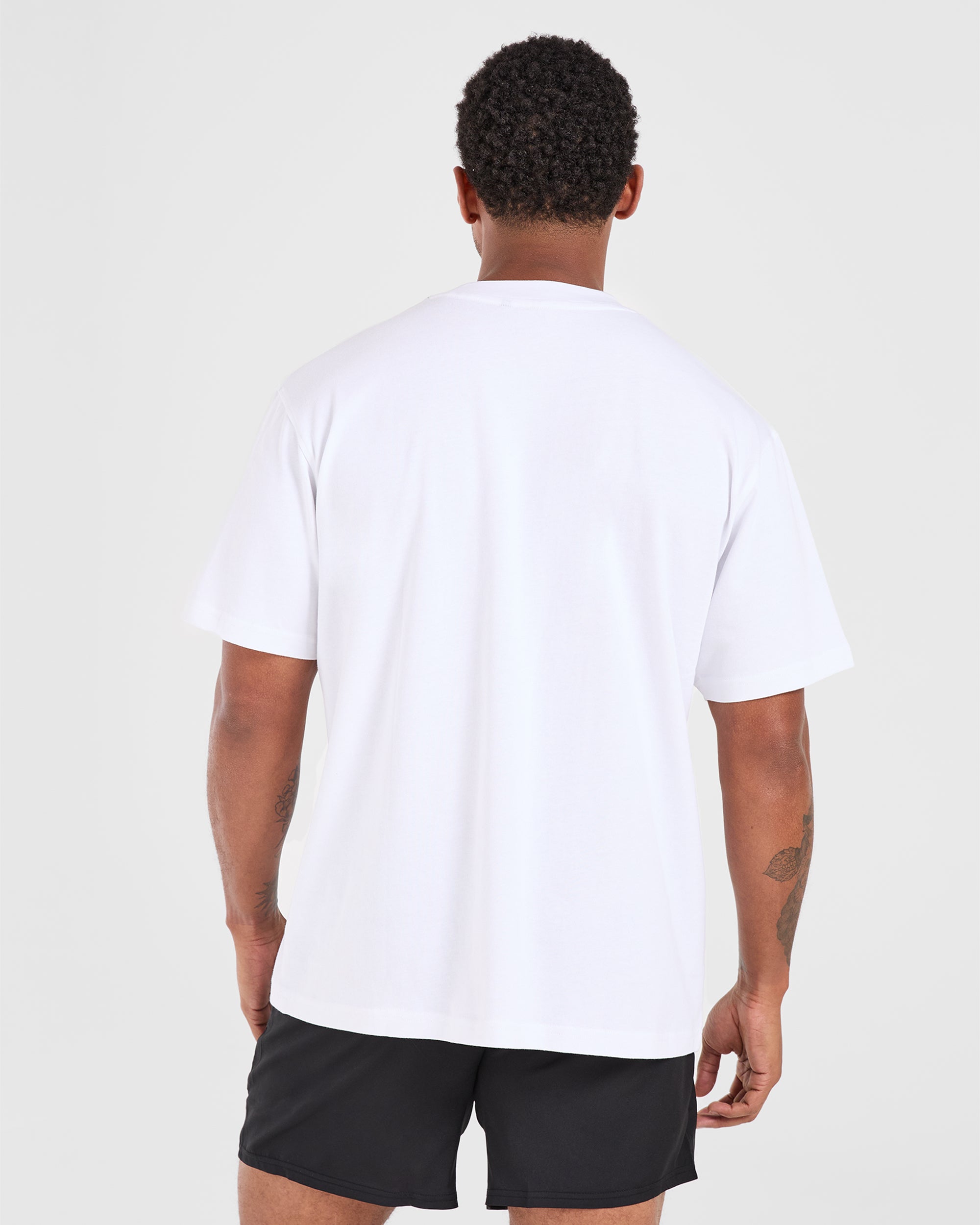 Athletics Oversized T Shirt - Wit