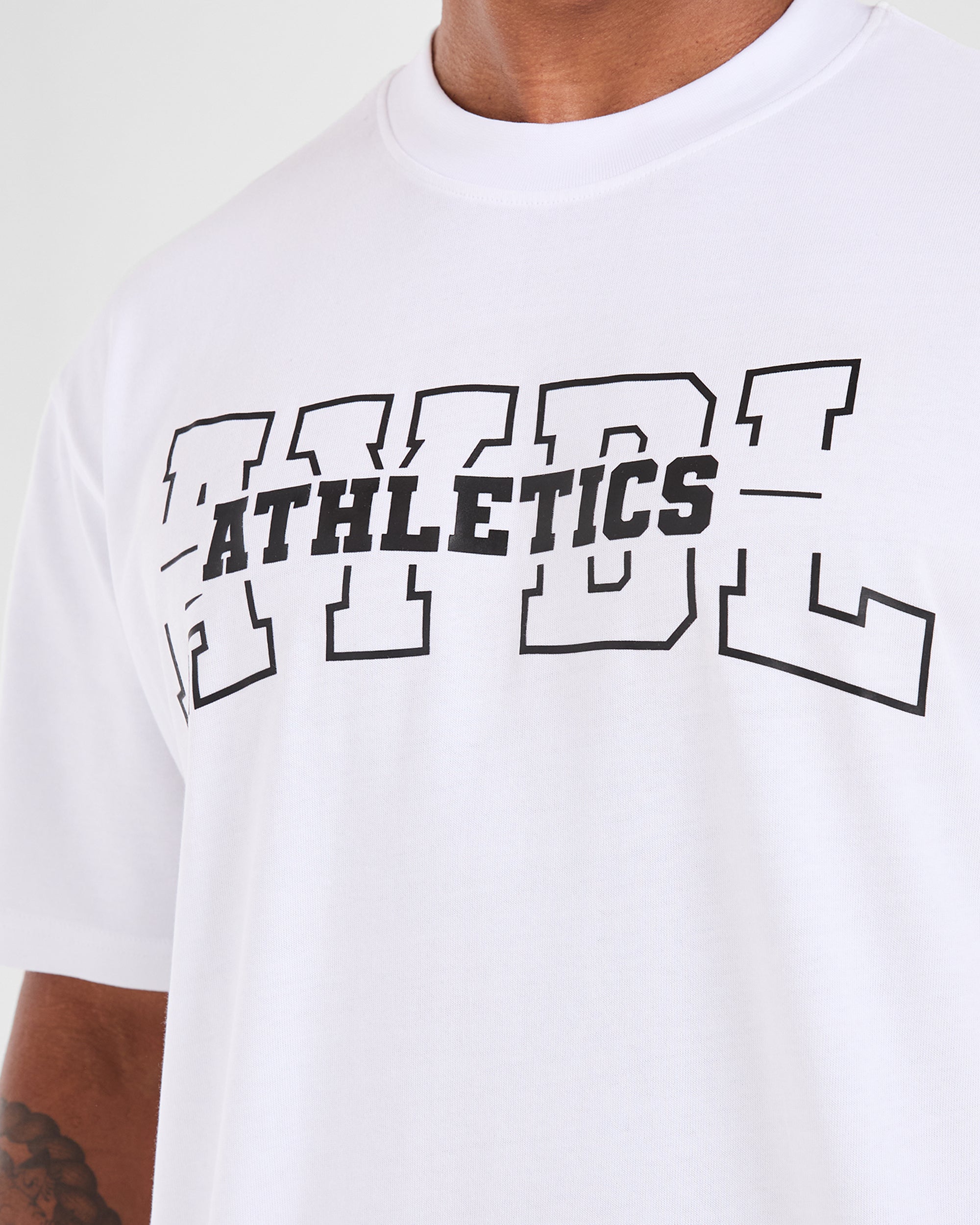 Athletics Oversized T Shirt - Wit