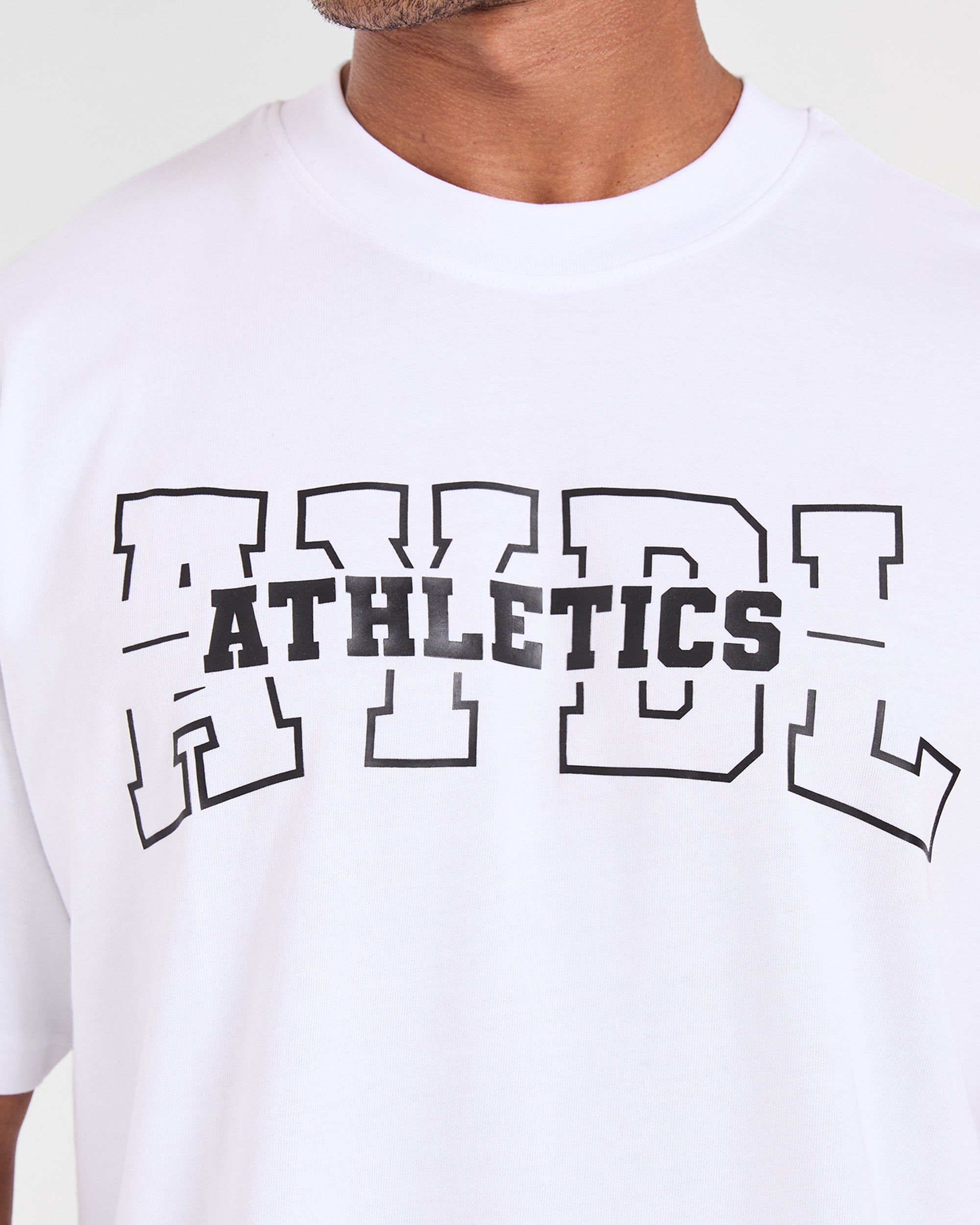 Athletics Oversized T Shirt - Wit