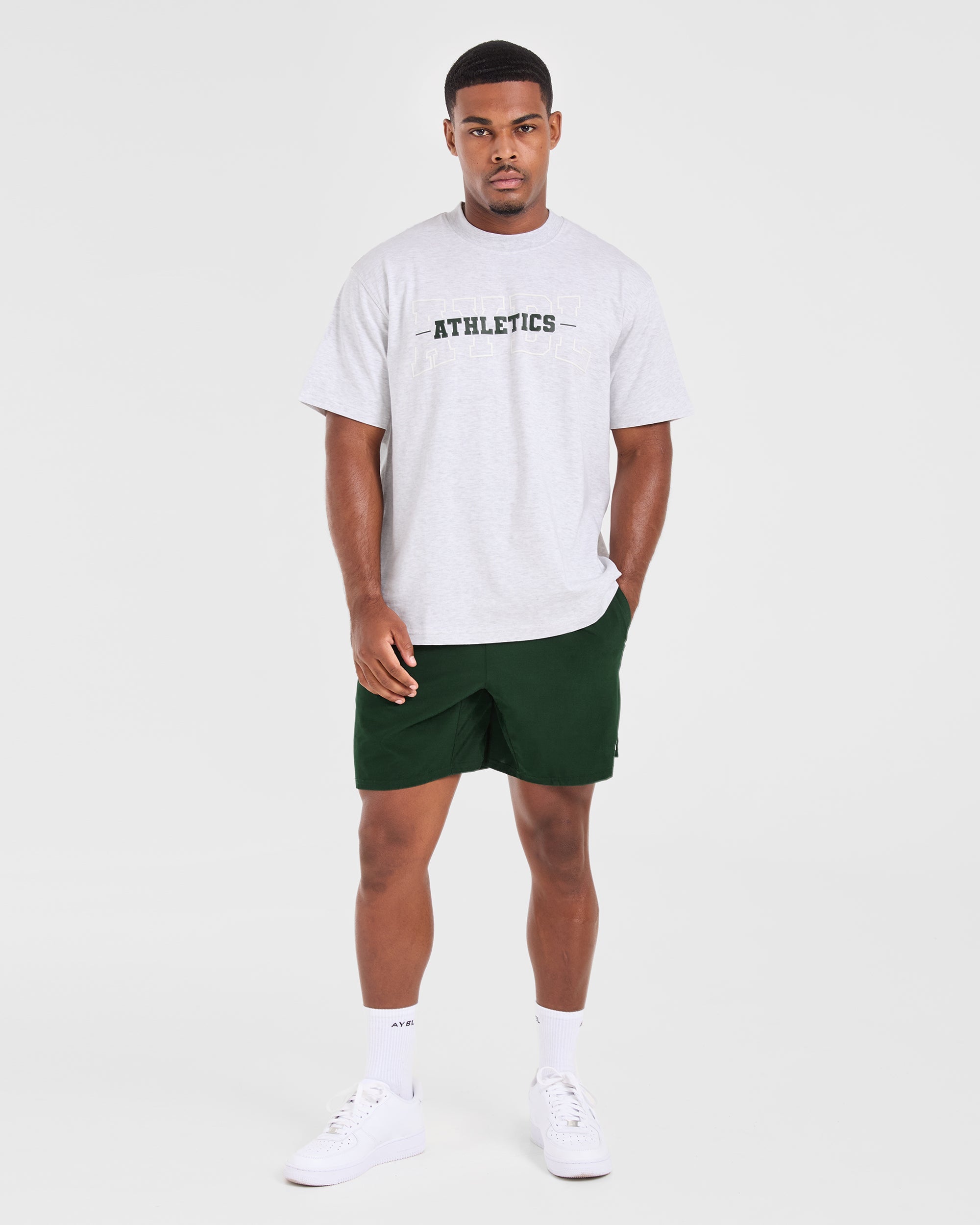 Athletics Oversized T Shirt - Grijs Marl