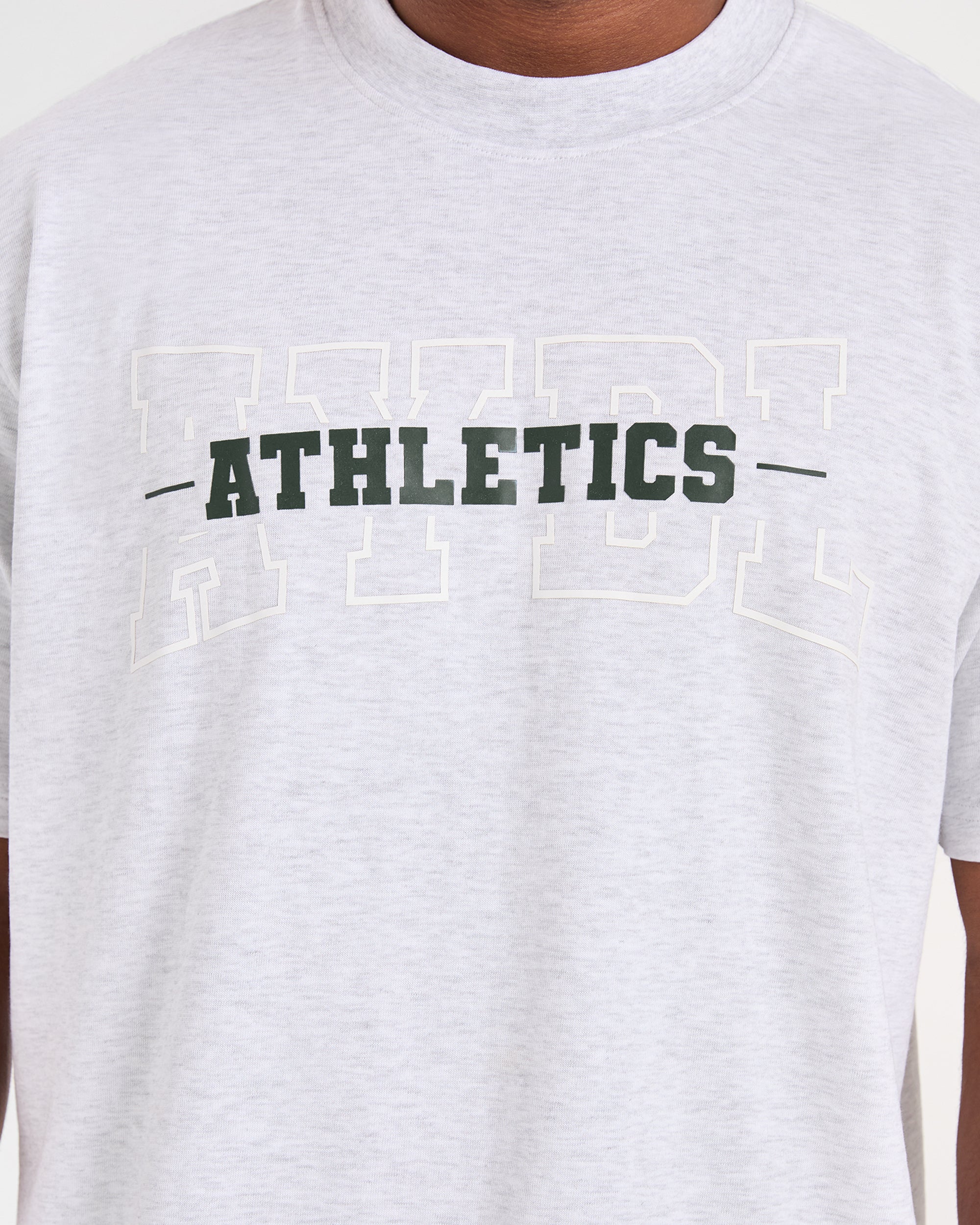 Athletics Oversized T Shirt - Grijs Marl