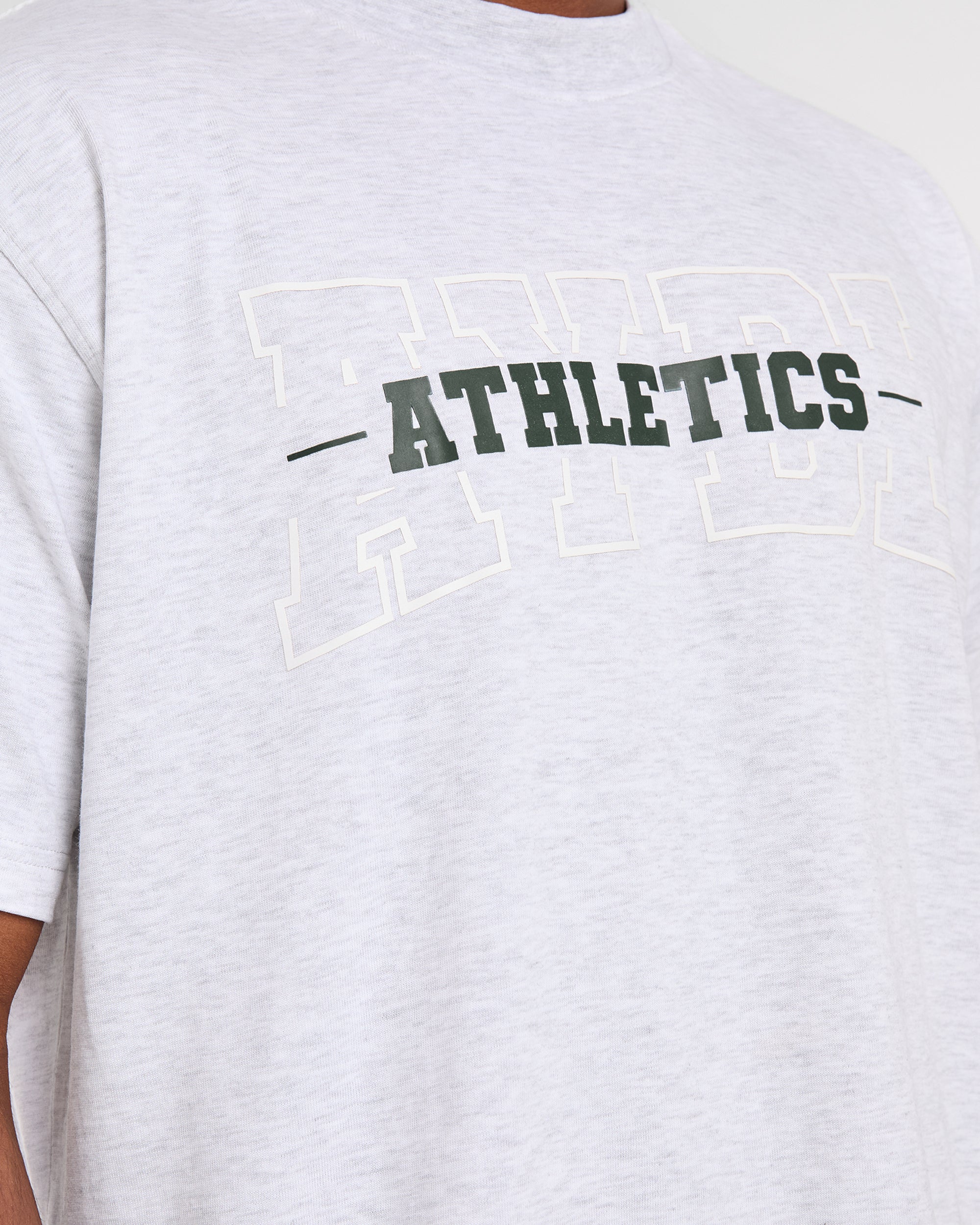 Athletics Oversized T Shirt - Grijs Marl