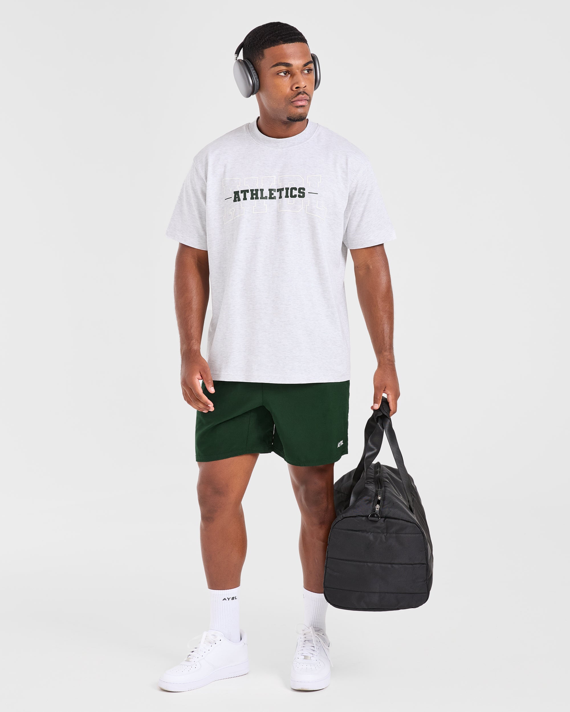 Athletics Oversized T Shirt - Grijs Marl