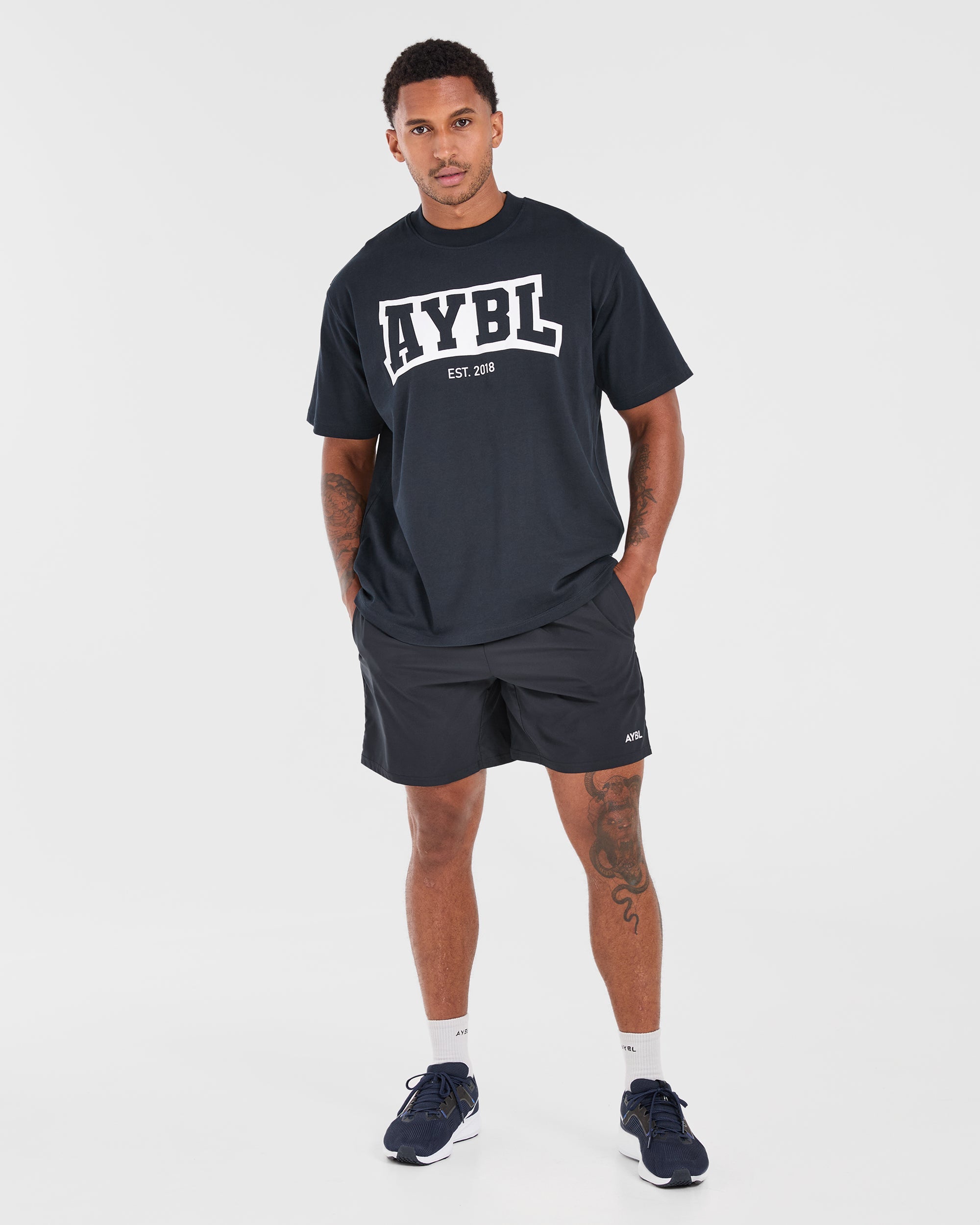 Academy Oversized T Shirt - Navy