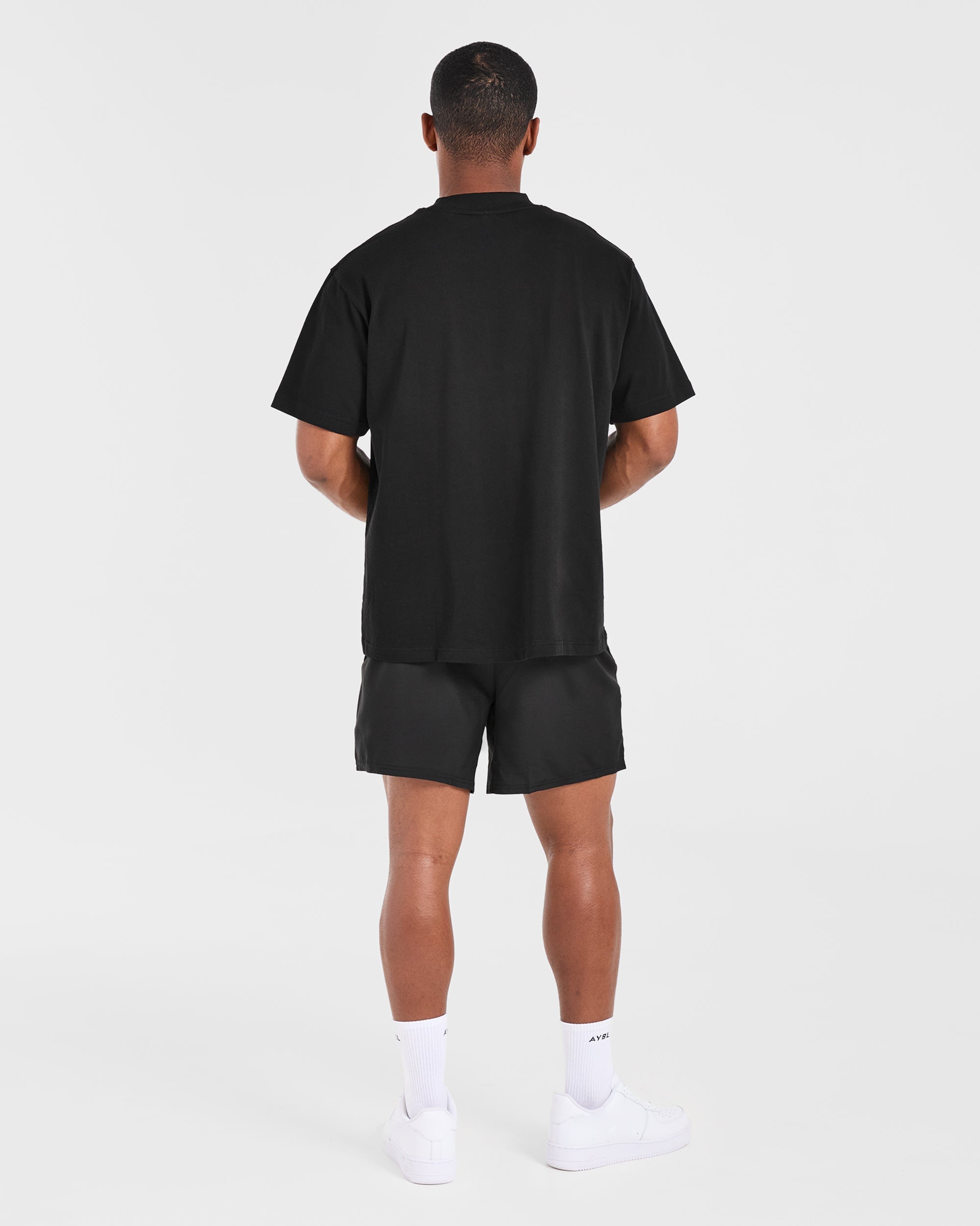 Lift Club Oversized T Shirt - Zwart