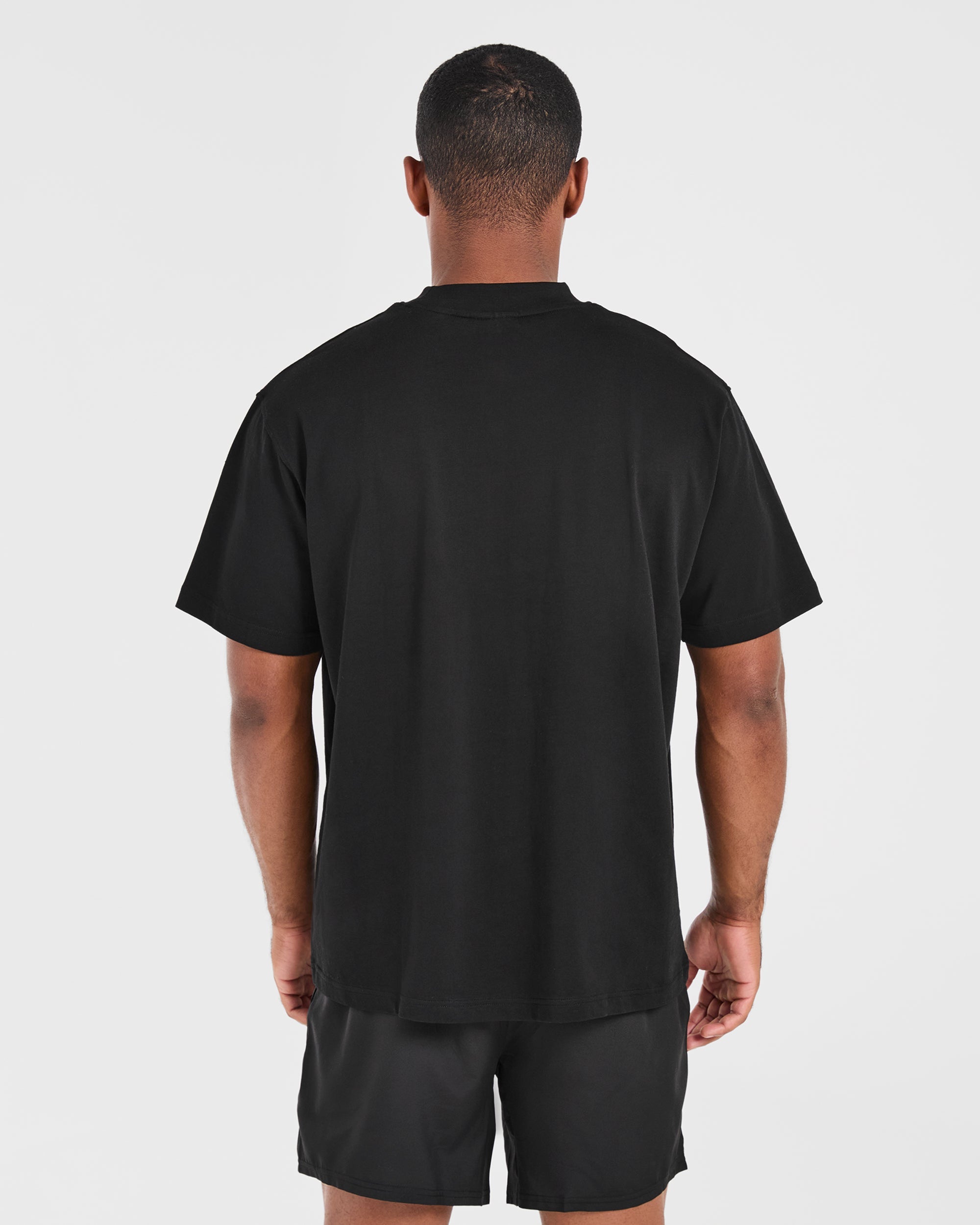 Lift Club Oversized T Shirt - Zwart