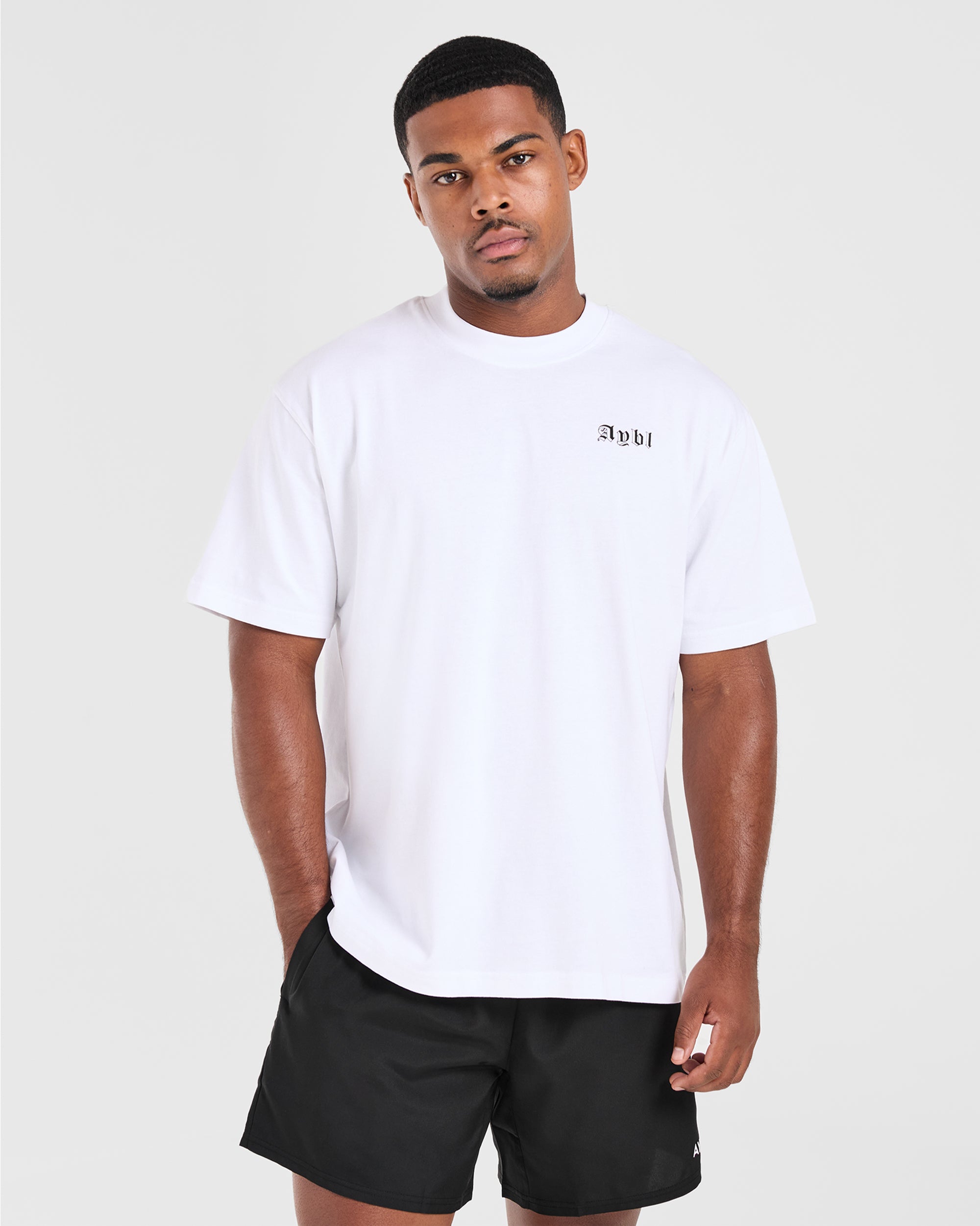 Mind of Steel Oversized T Shirt - Wit