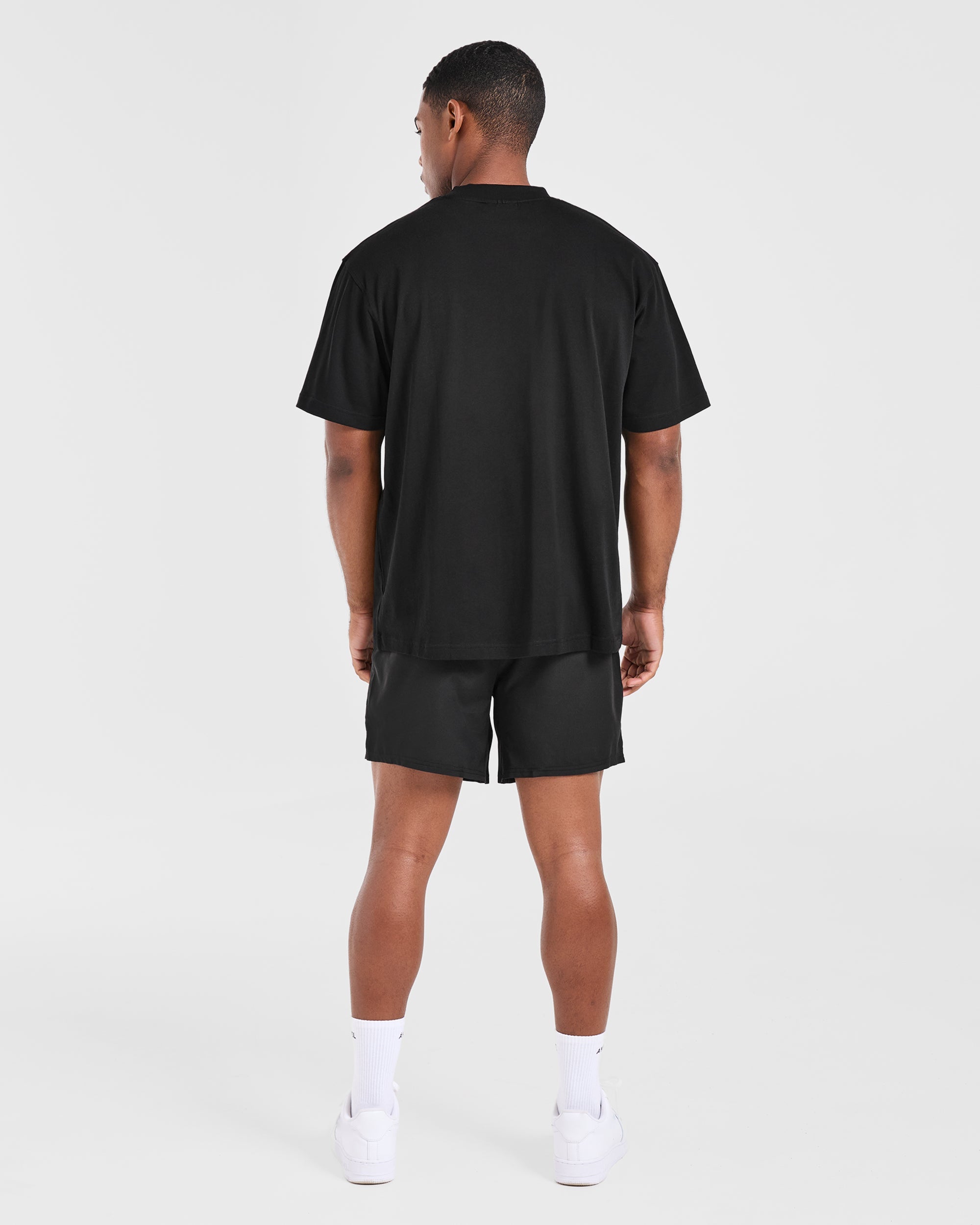 Academy Oversized T Shirt - Zwart