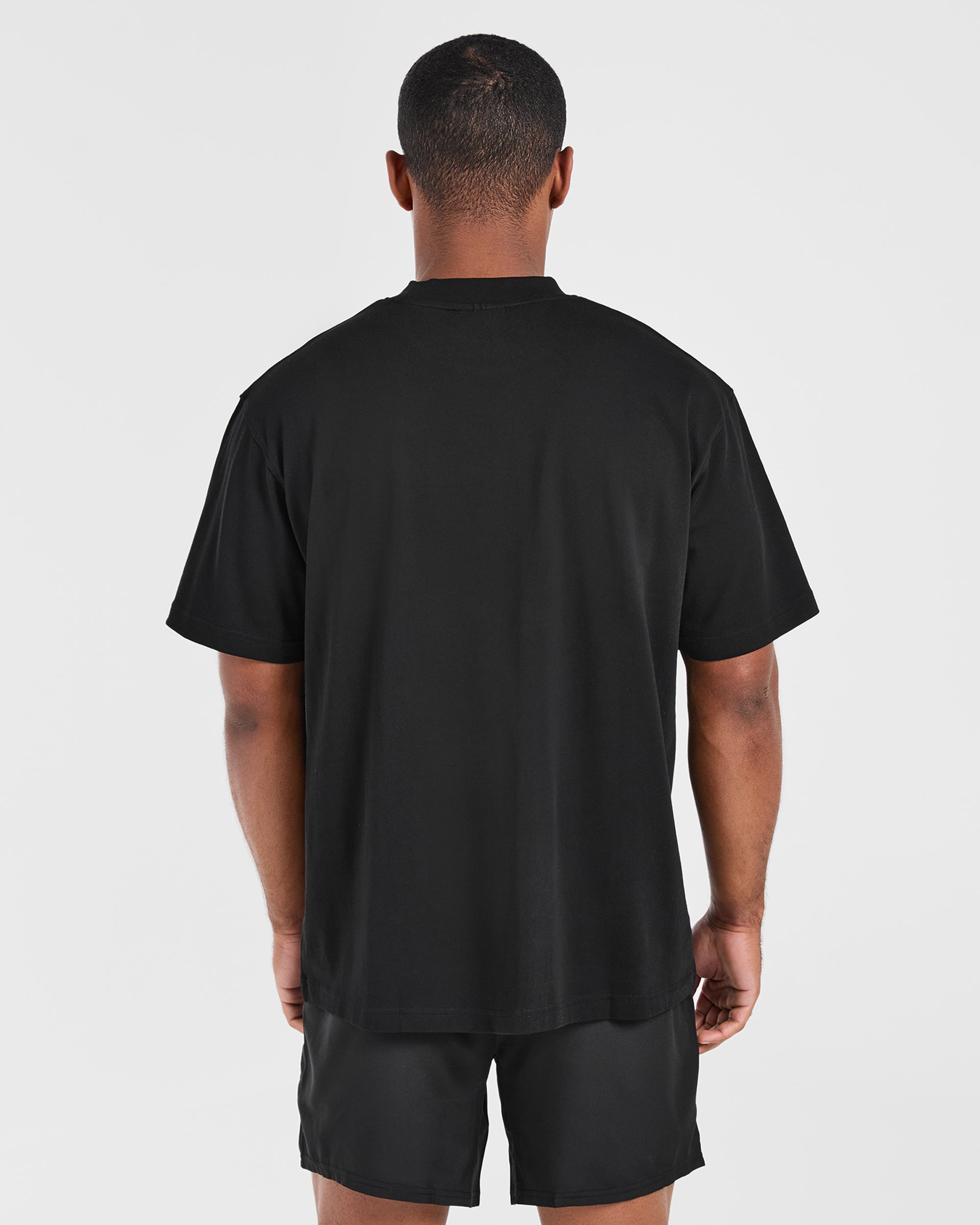 Academy Oversized T Shirt - Zwart