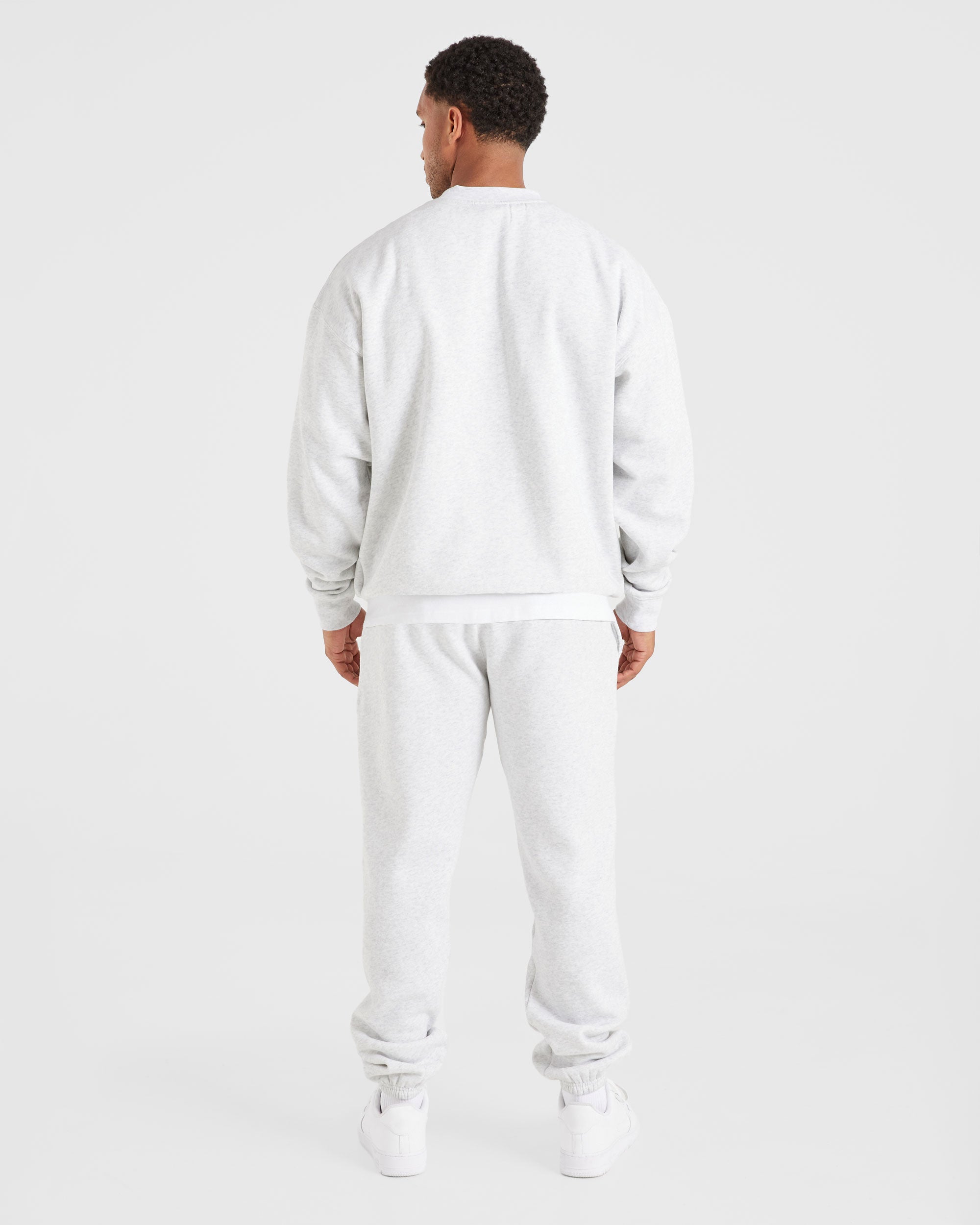 Essential Oversized Sweater - Grey Marl