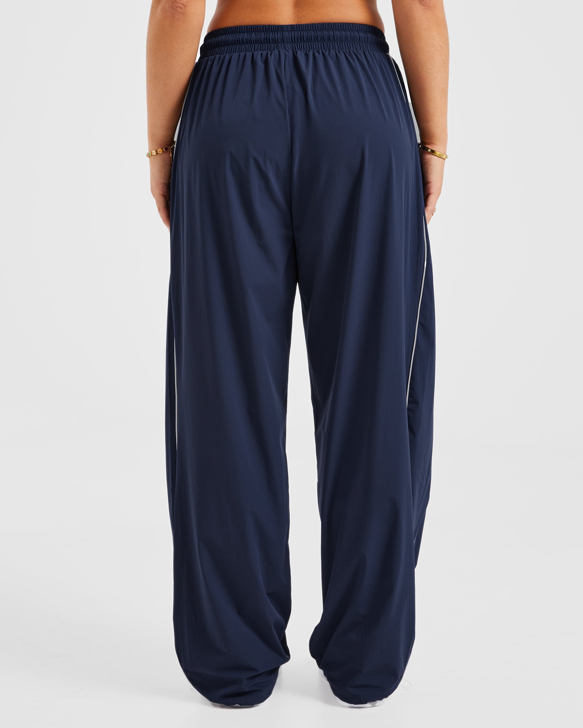 Justine Oversized Track Joggers - Navy