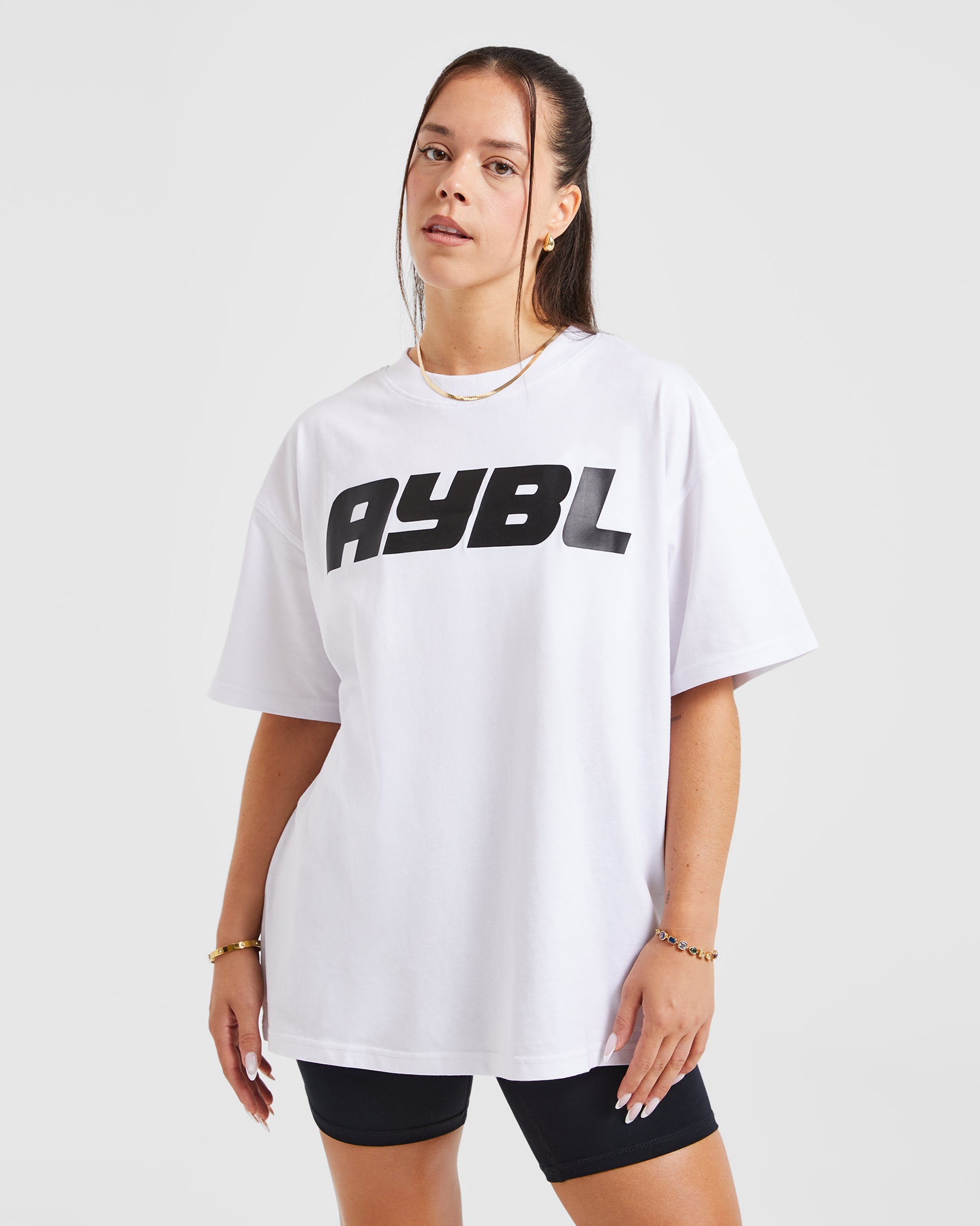 Justine Oversized T Shirt - Wit