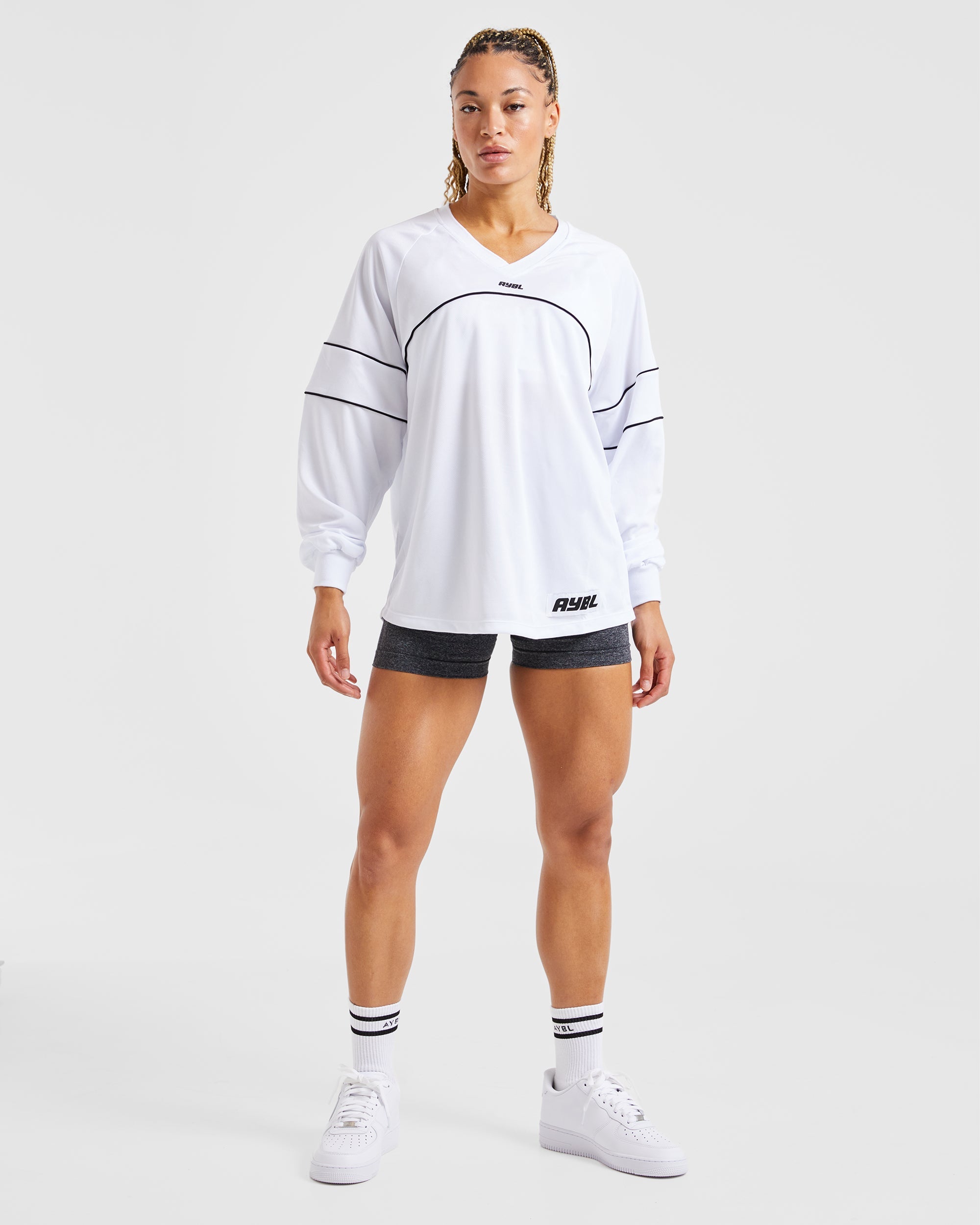 Justine Long Sleeve Jersey - Wit