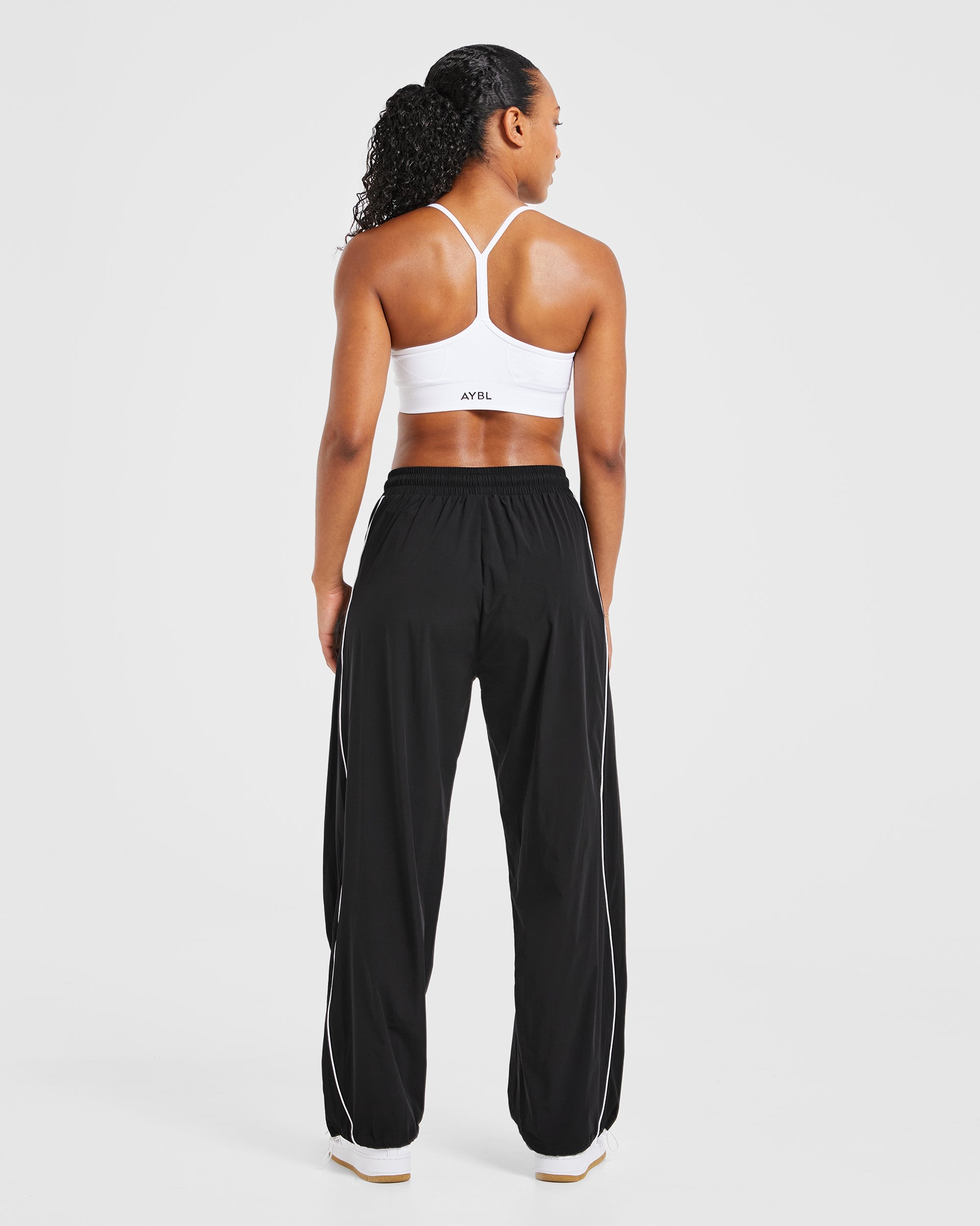 Justine Oversized Track Joggers - Zwart