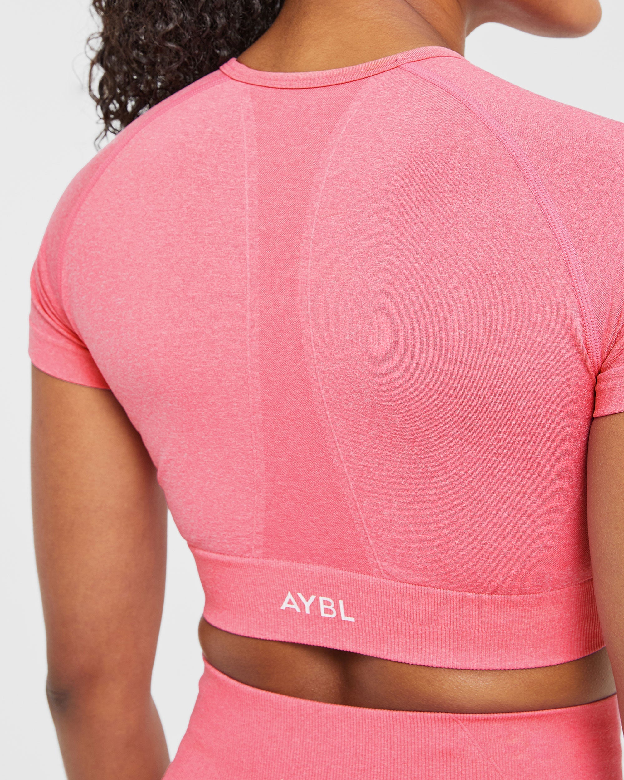 Empower Seamless Crop Top - Roze Marl