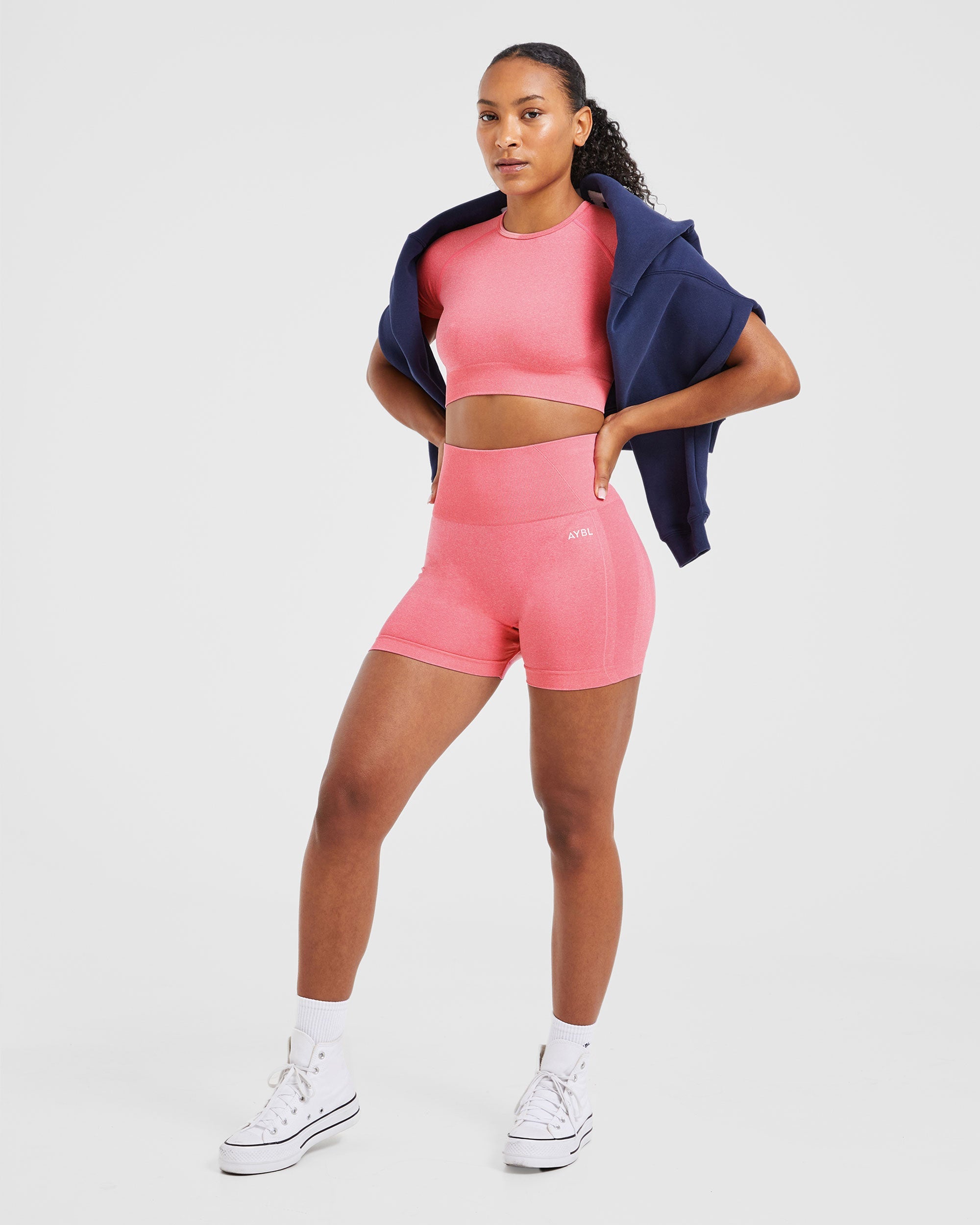 Empower Seamless Shorts - Roze Marl