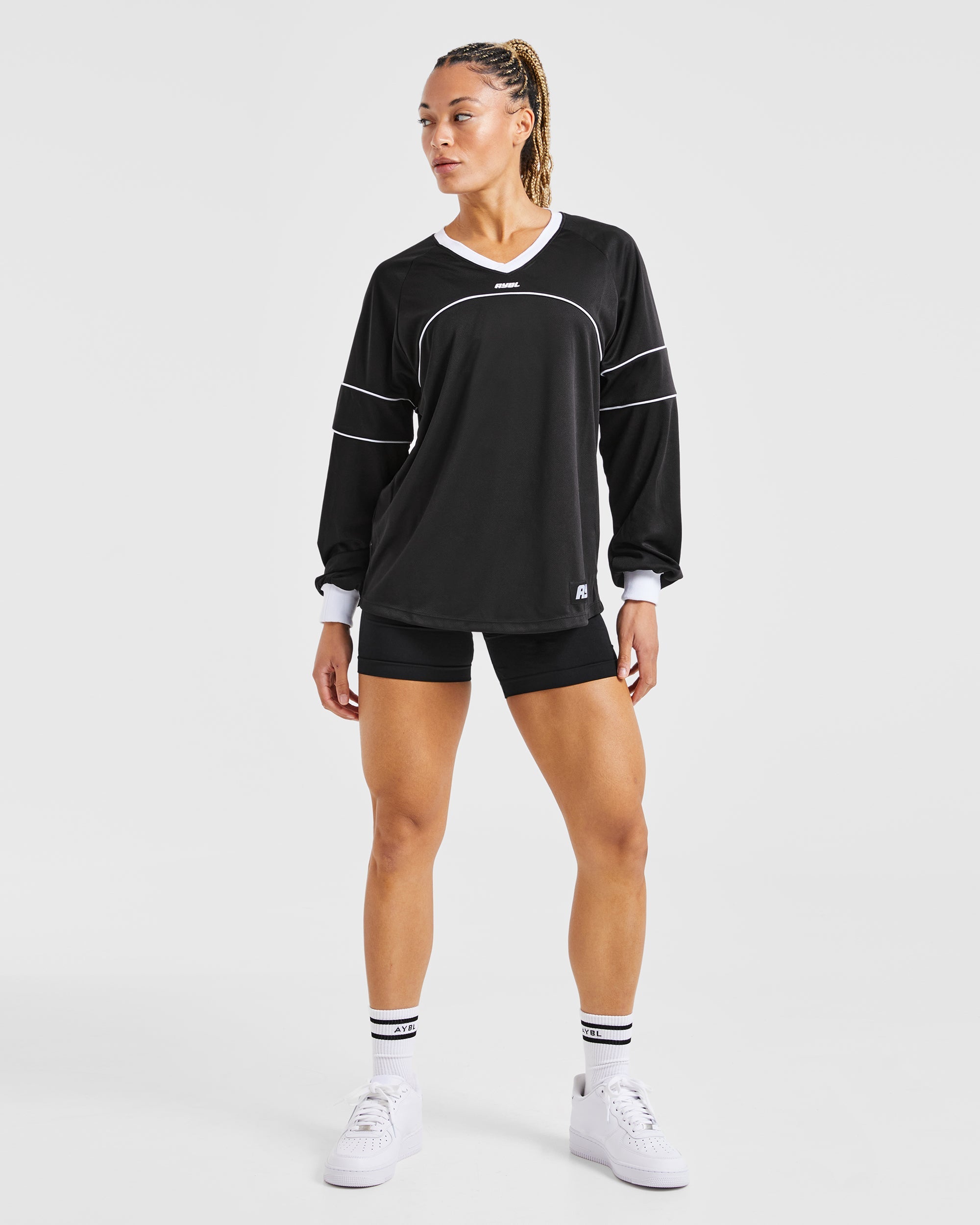 Justine Long Sleeve Jersey - Zwart