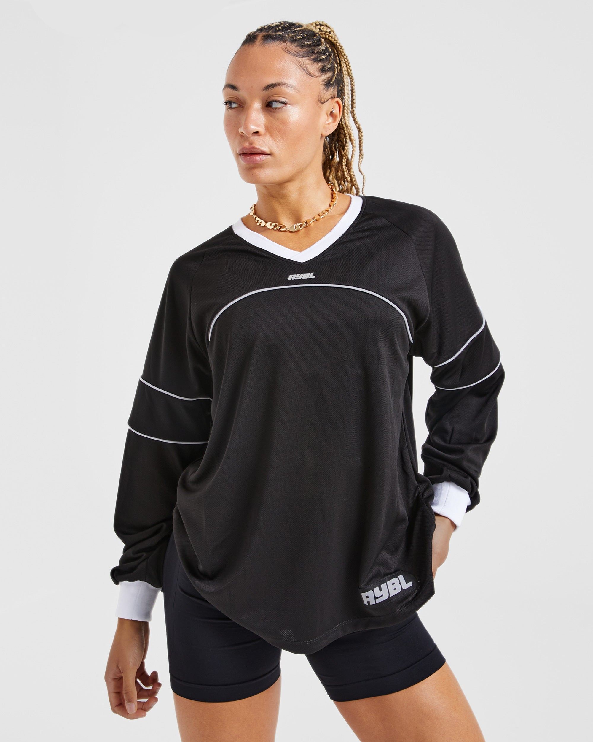 Justine Long Sleeve Jersey - Zwart