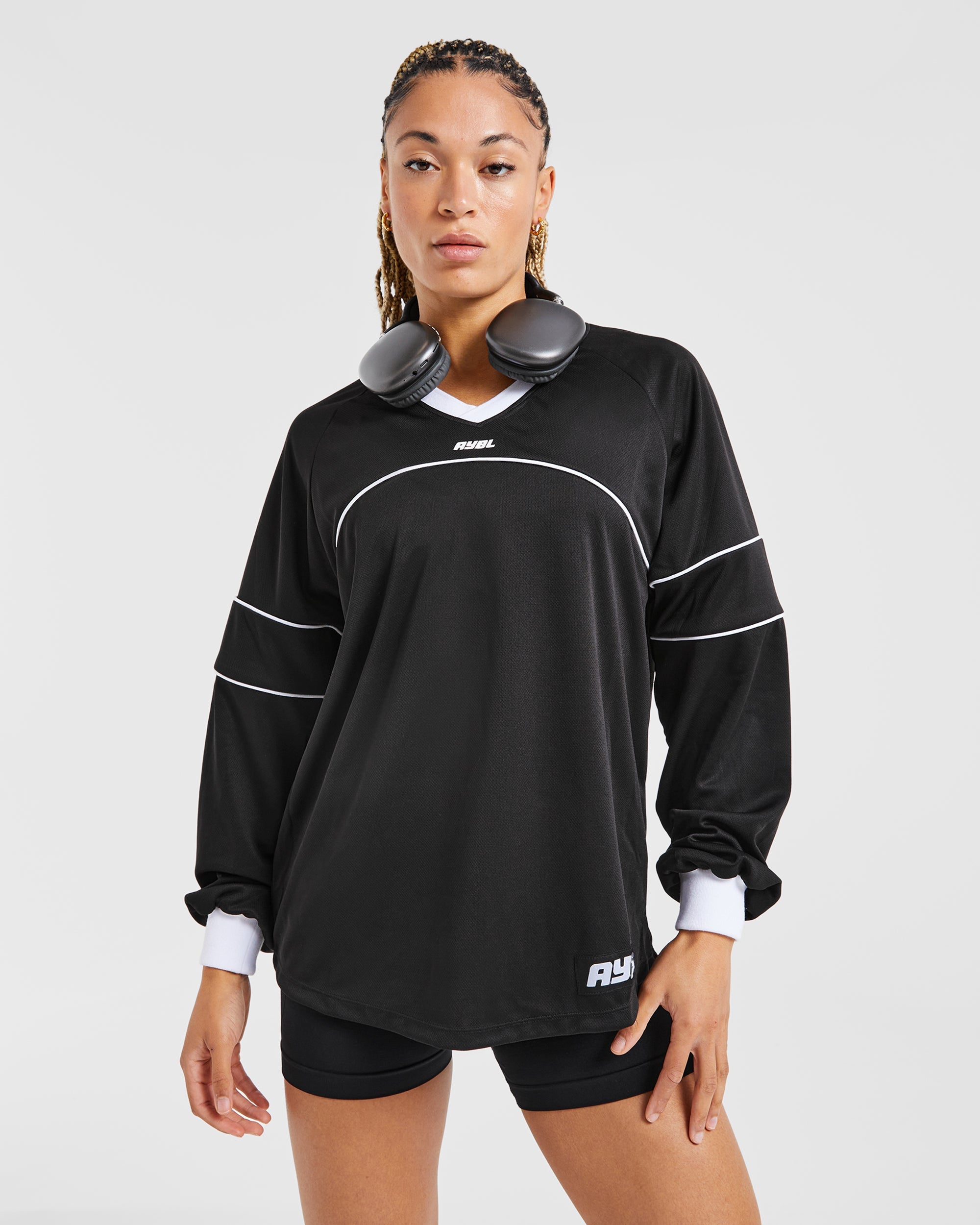 Justine Long Sleeve Jersey - Zwart