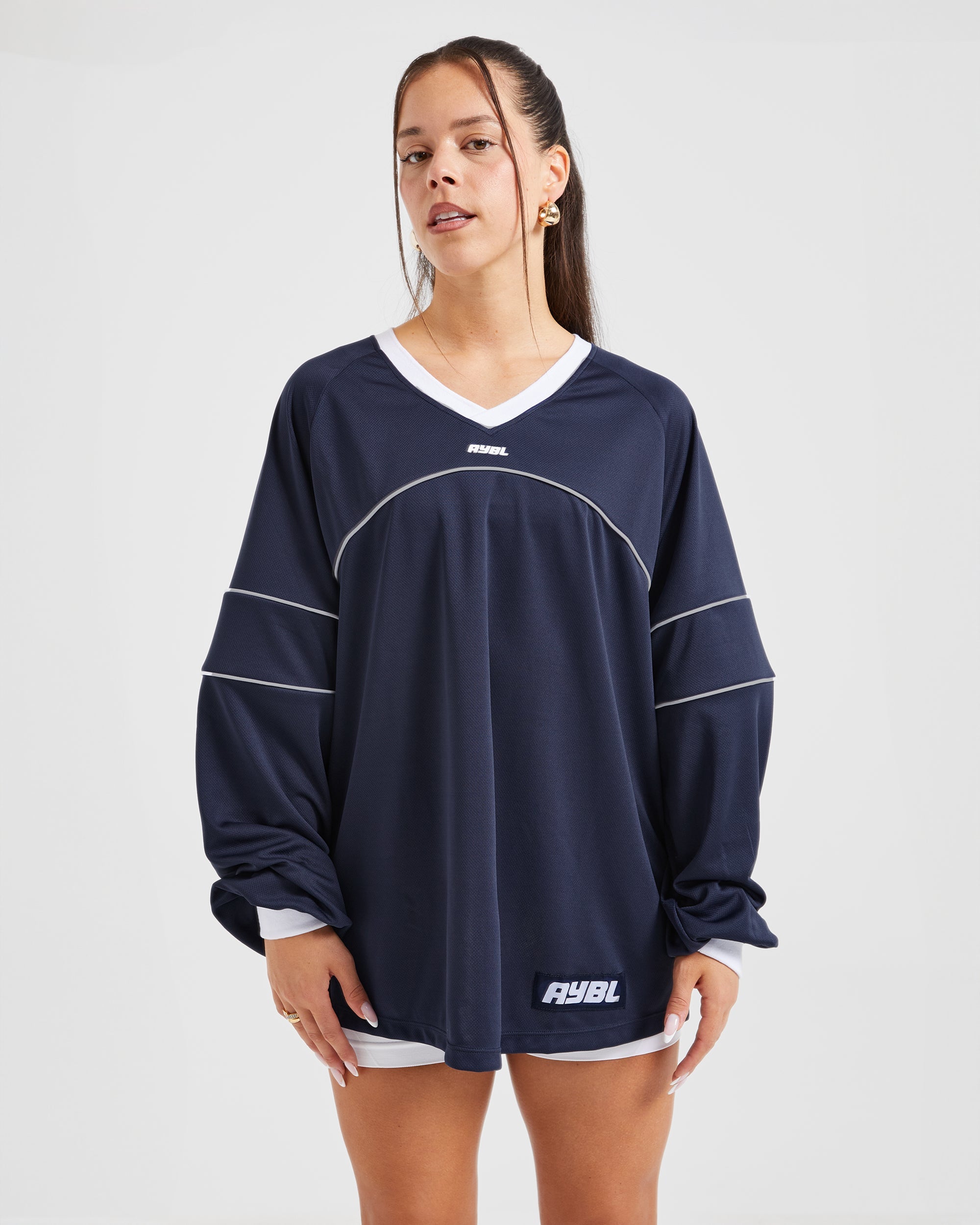 Justine Long Sleeve Jersey - Navy