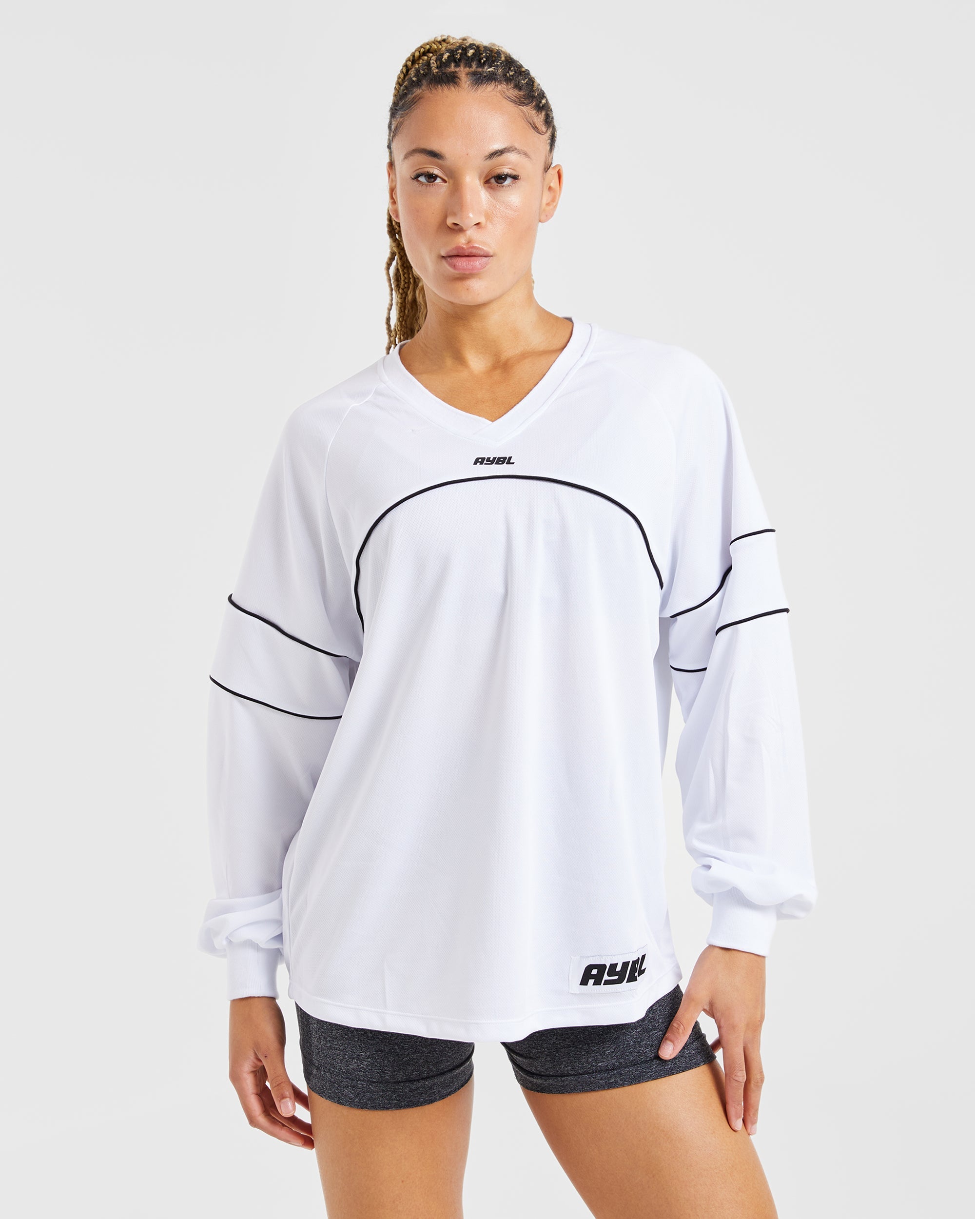 Justine Long Sleeve Jersey - Wit