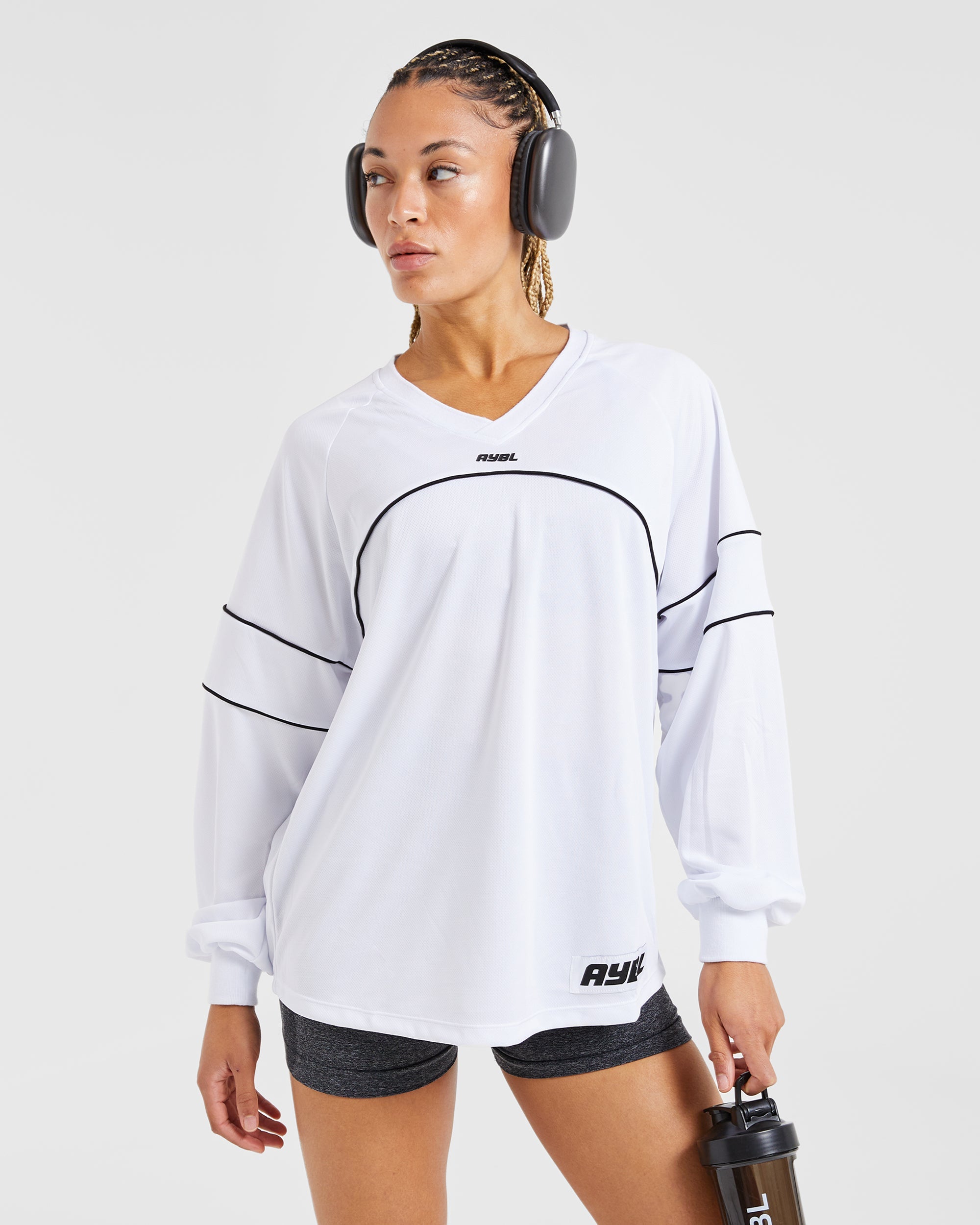 Justine Long Sleeve Jersey - Wit