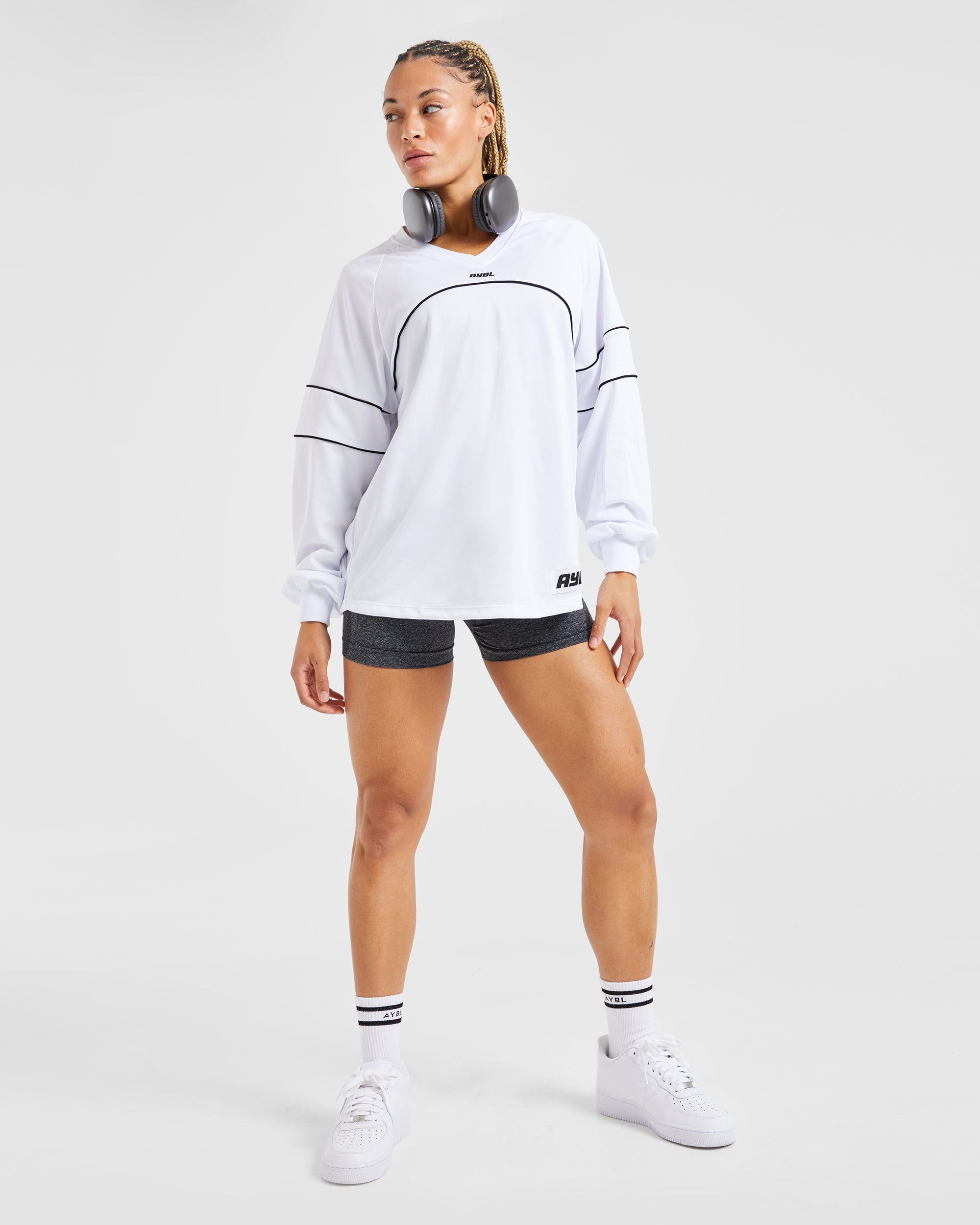 Justine Long Sleeve Jersey - Wit