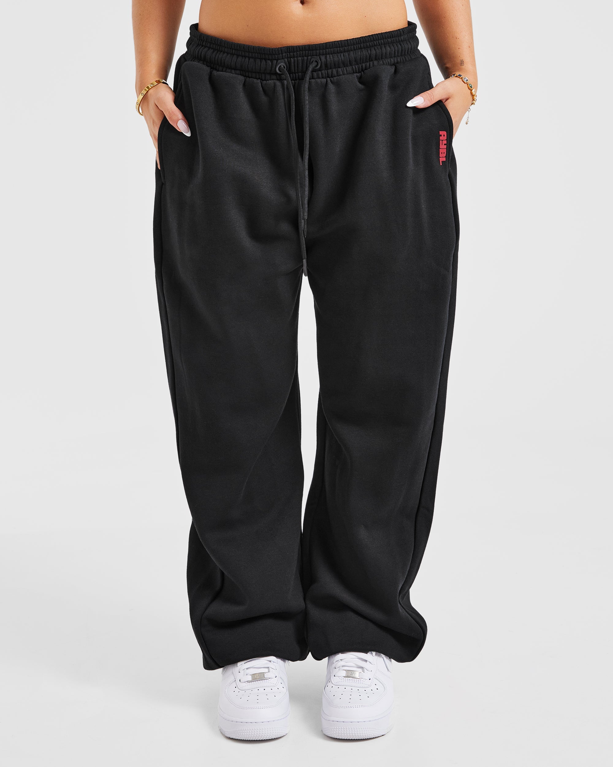 Justine Oversized Joggers - Zwart