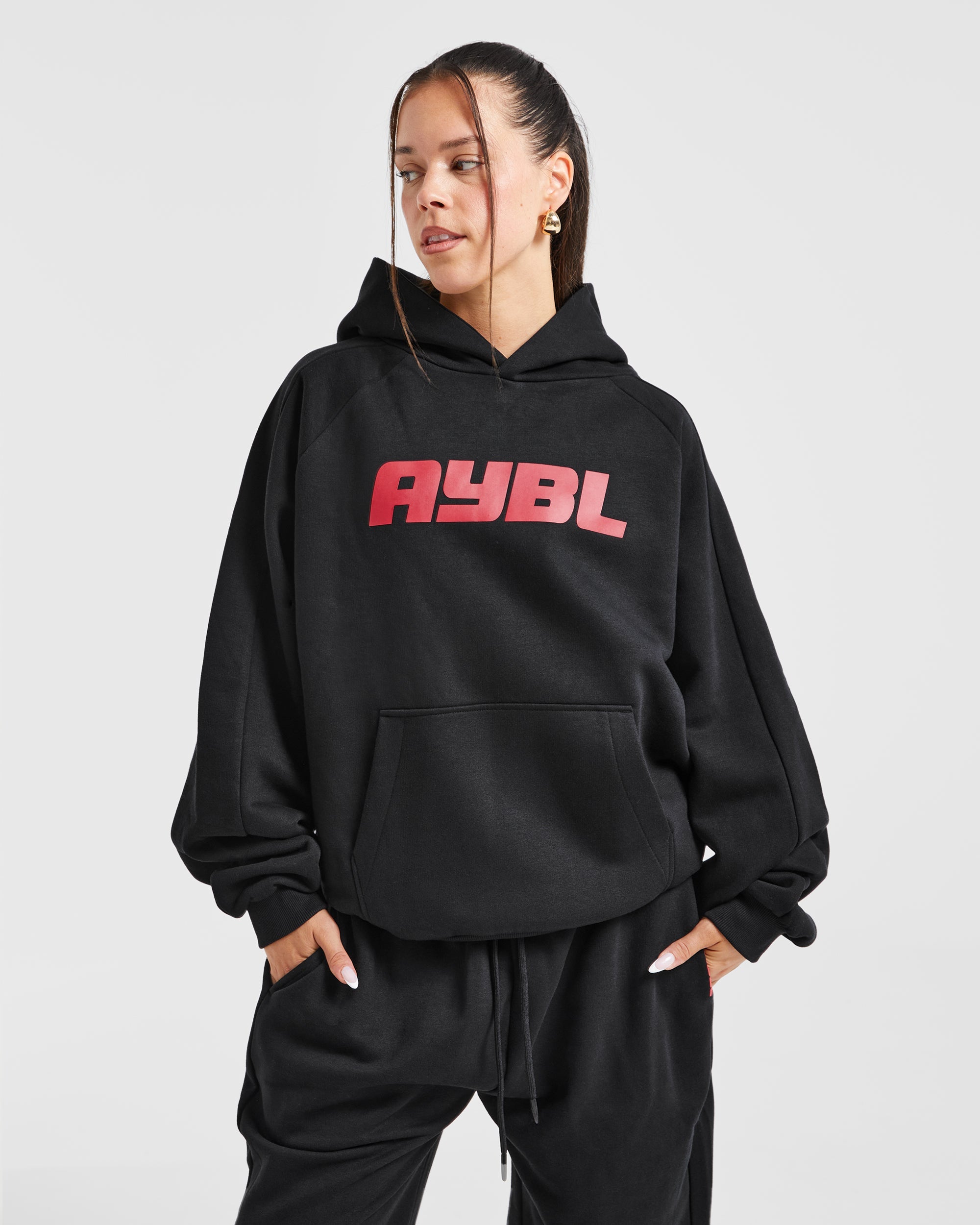 Justine Oversized Hoodie - Zwart