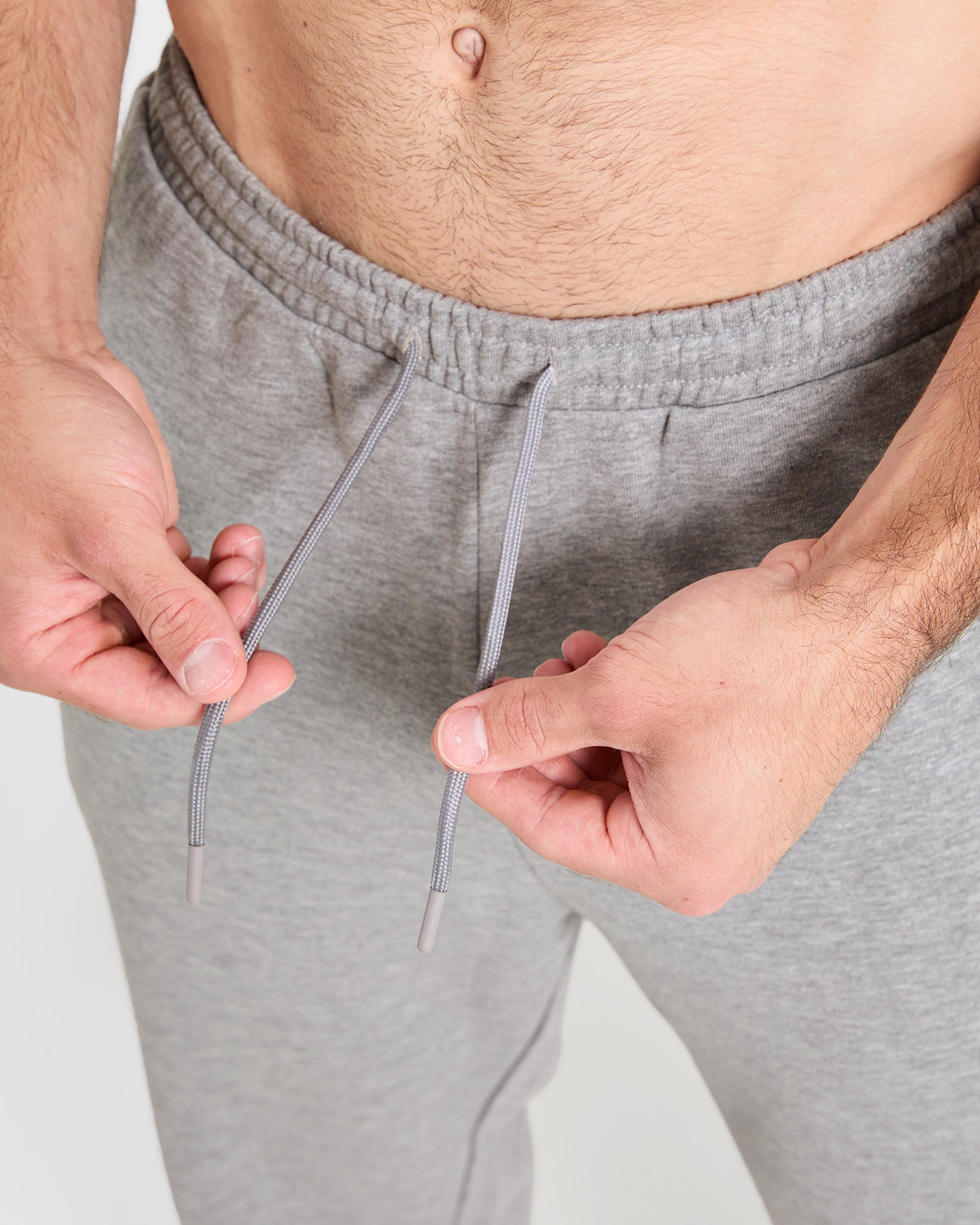 Cam Kissel x Oversized Straight Leg Joggers - Mid Marl Grijs