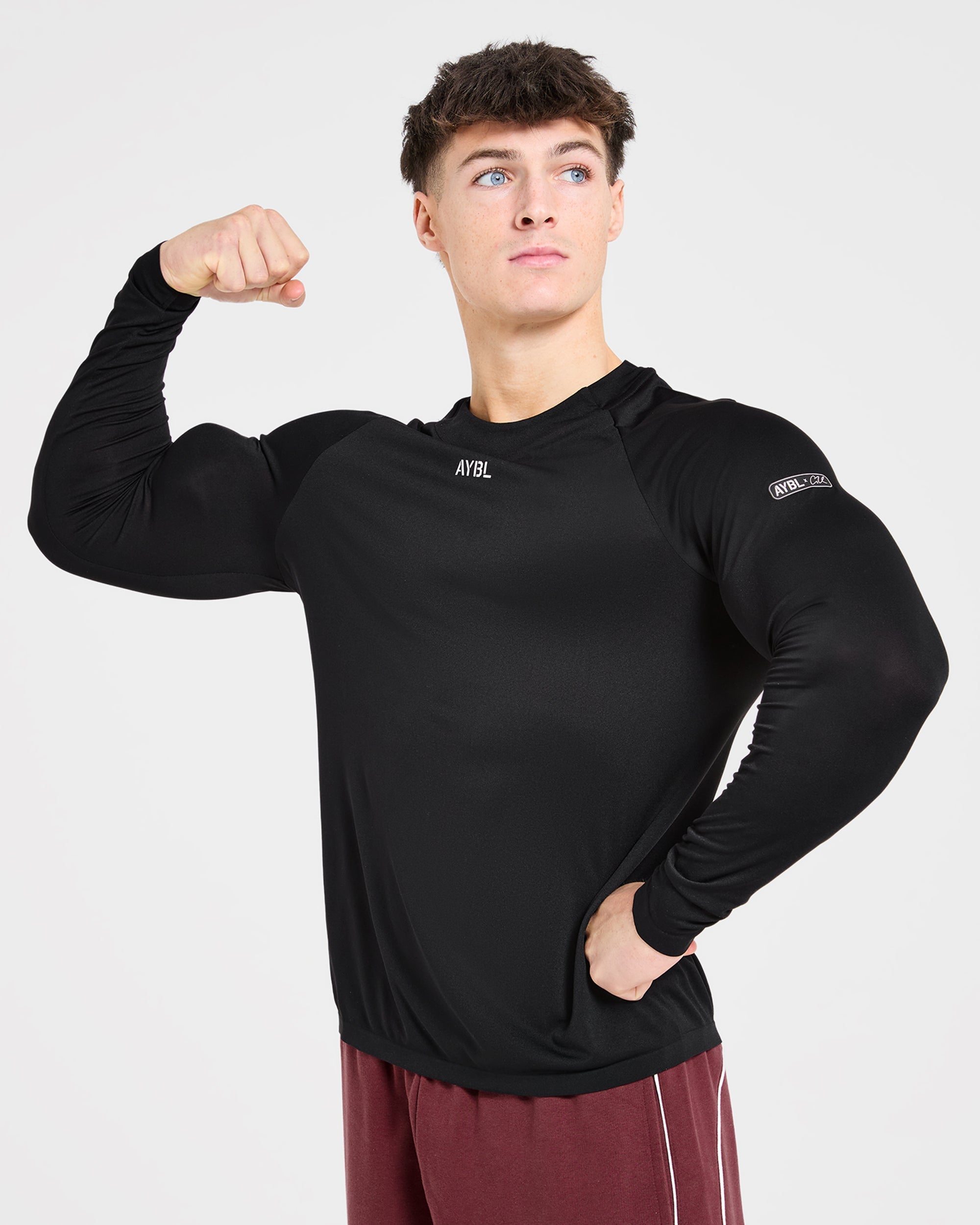 Cam Kissel x Seamless Long Sleeve - Zwart