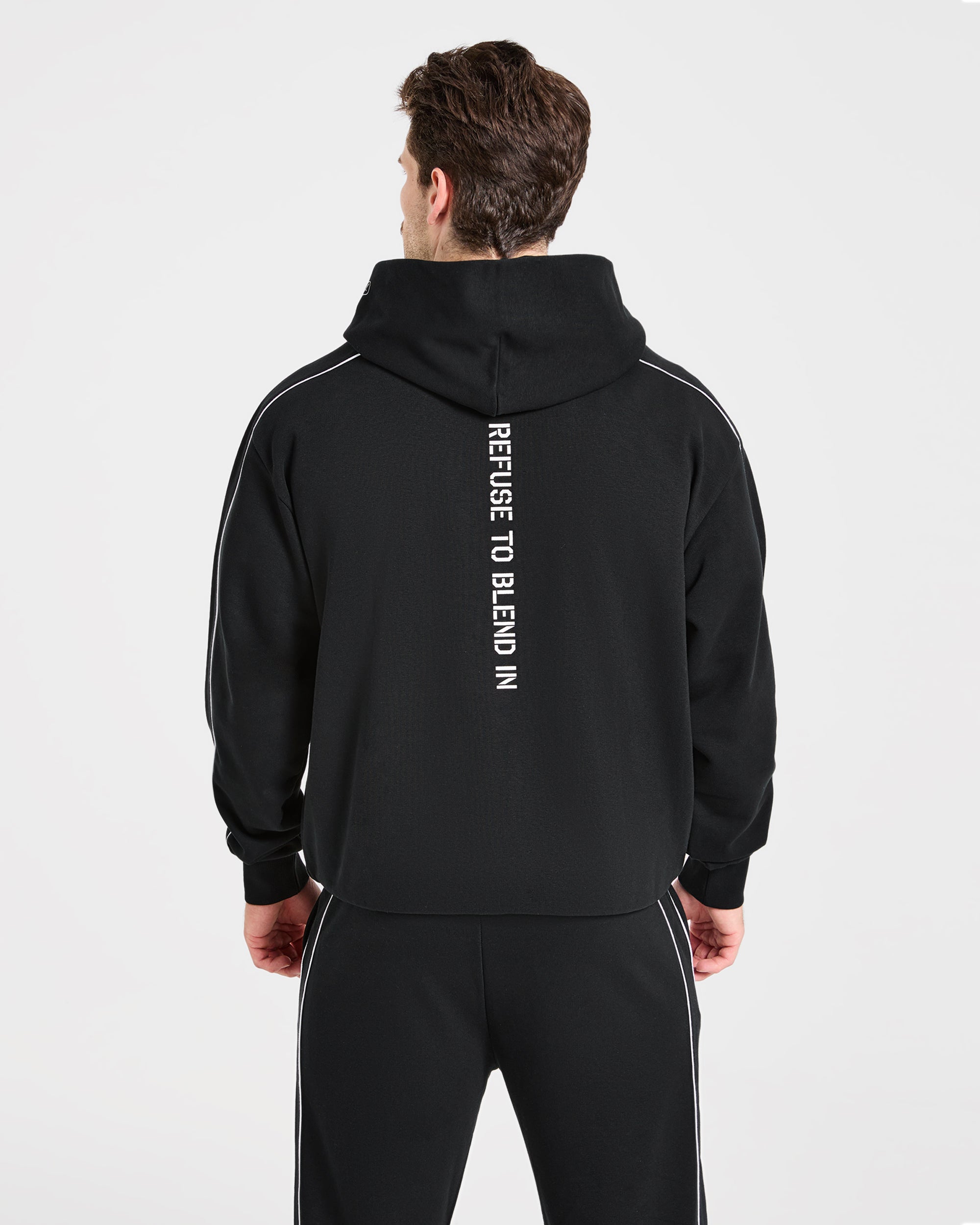 Cam Kissel x Oversized Full Zip Hoodie - Zwart