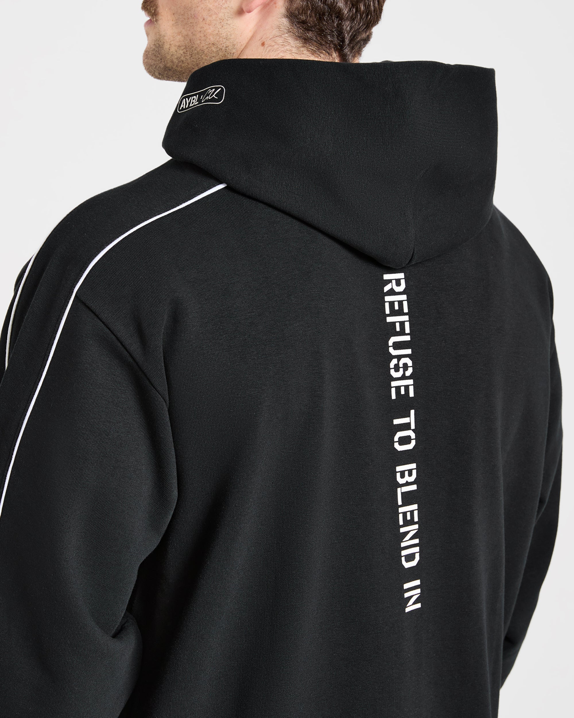 Cam Kissel x Oversized Full Zip Hoodie - Zwart
