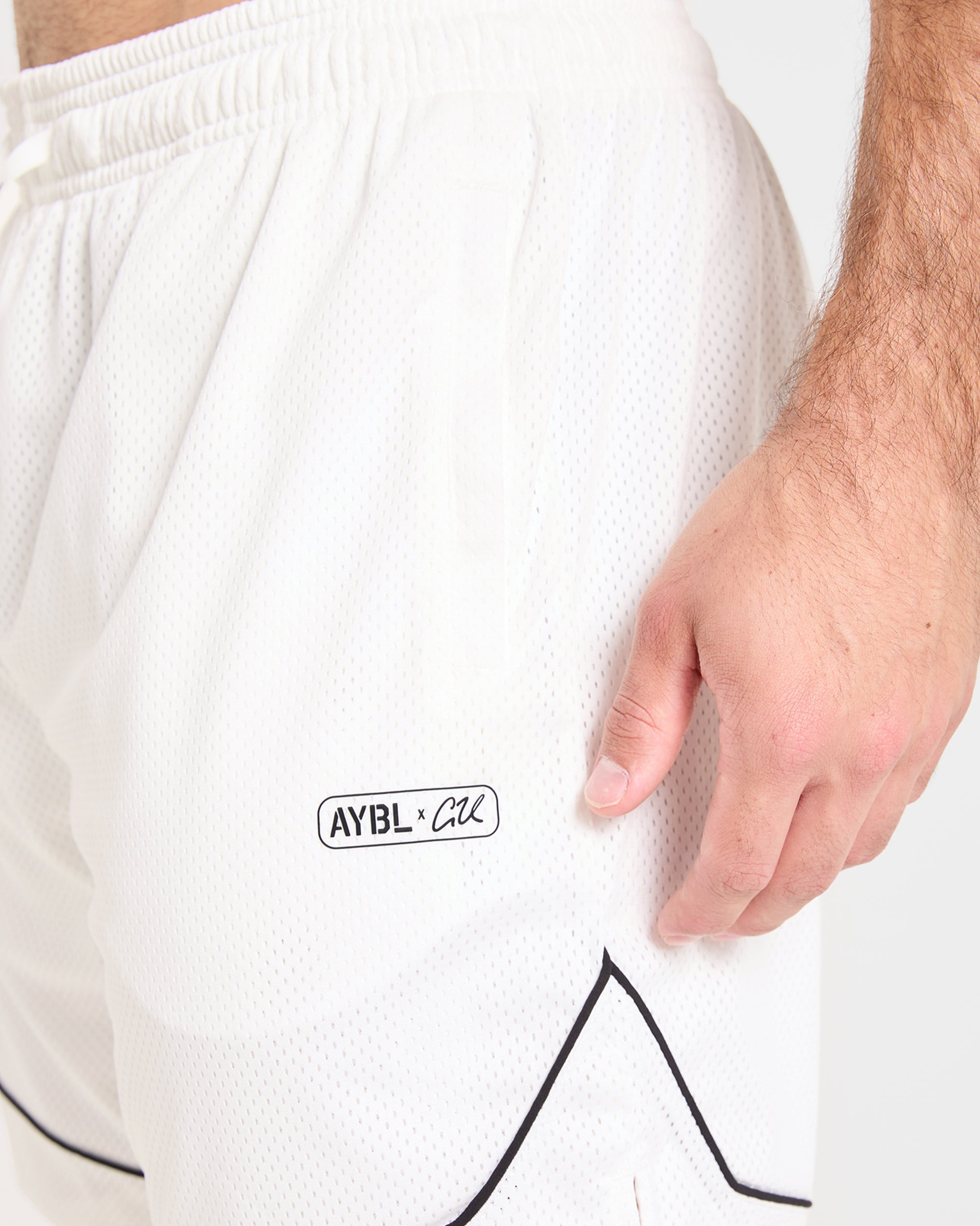 Cam Kissel x Mesh Shorts - Off Wit