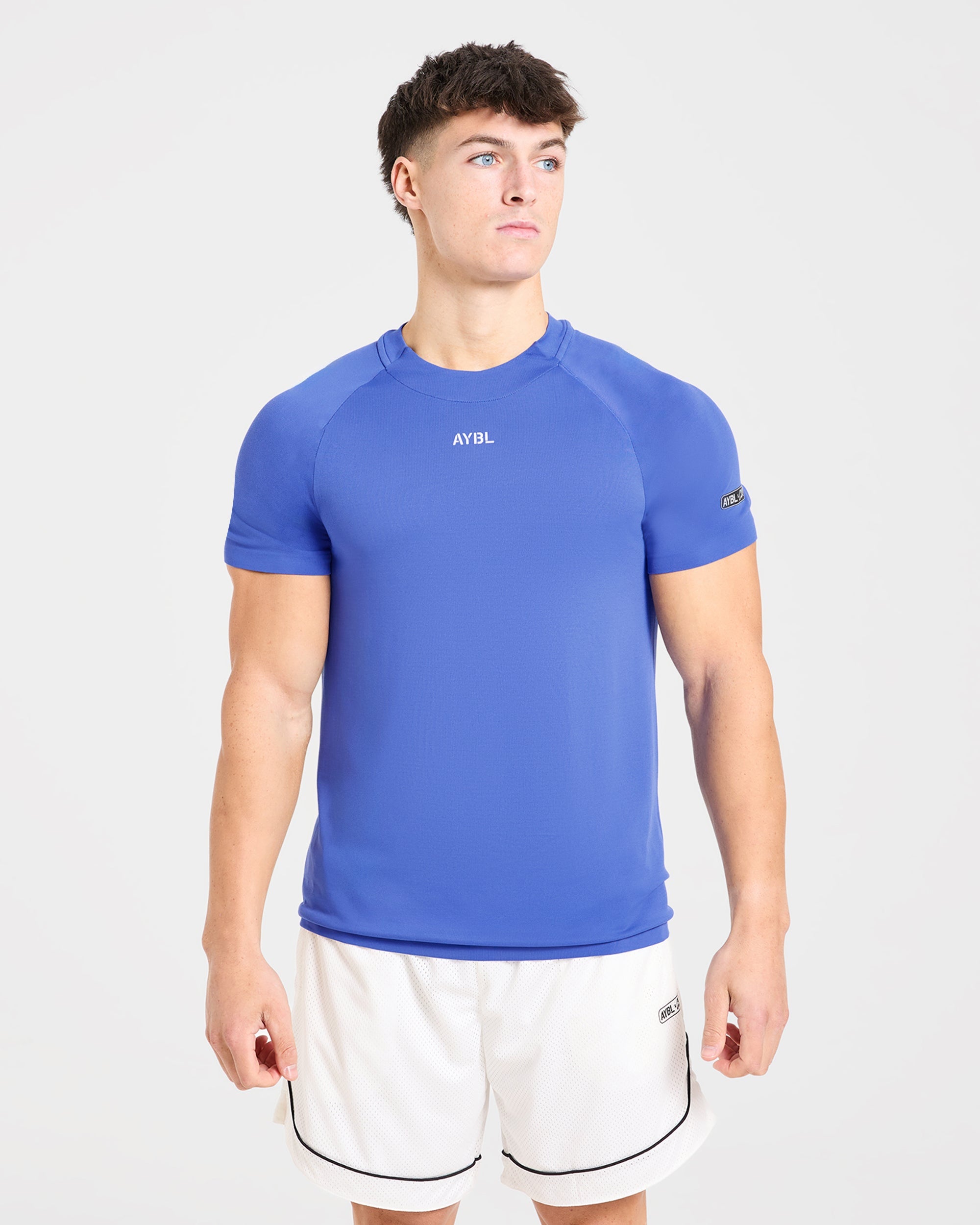 Cam Kissel x Seamless T Shirt - Cobalt Blauw