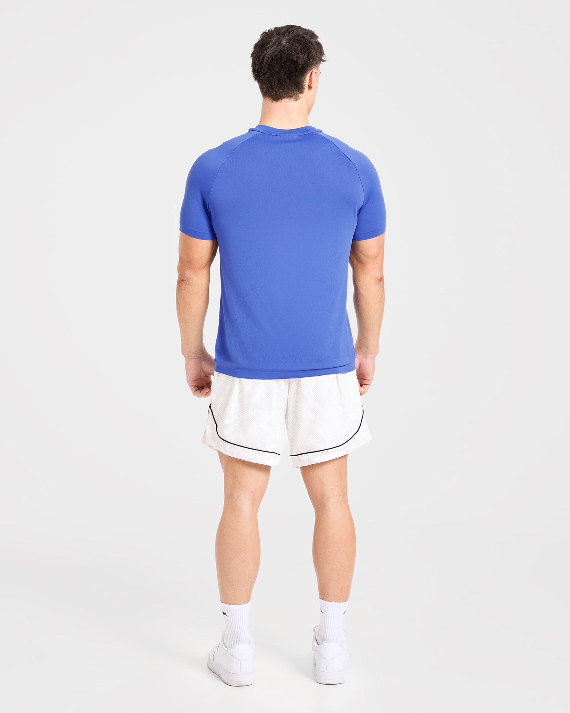 Cam Kissel x Seamless T Shirt - Cobalt Blauw