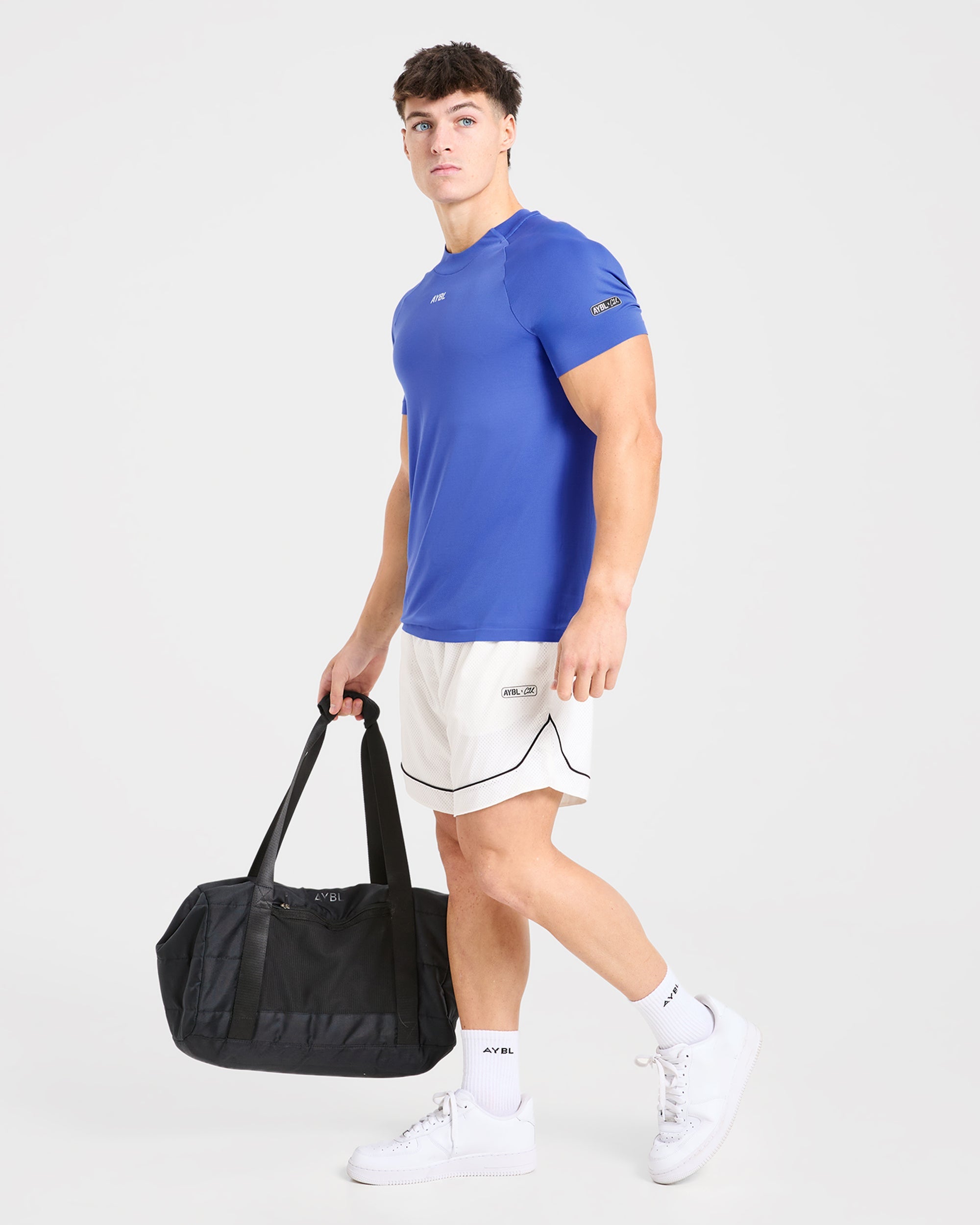 Cam Kissel x Seamless T Shirt - Cobalt Blauw