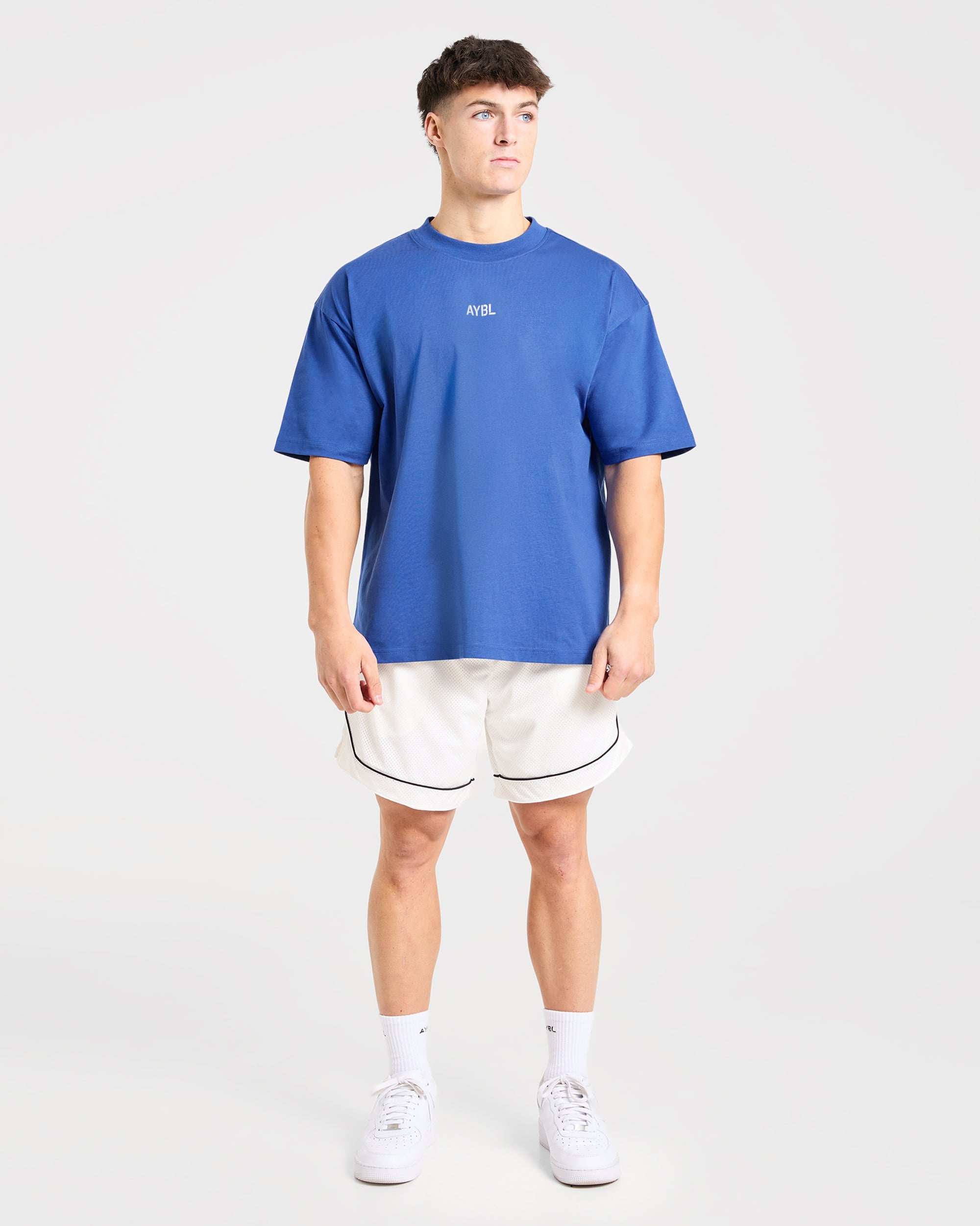 Cam Kissel x Graphic Oversized T Shirt - Cobalt Blauw