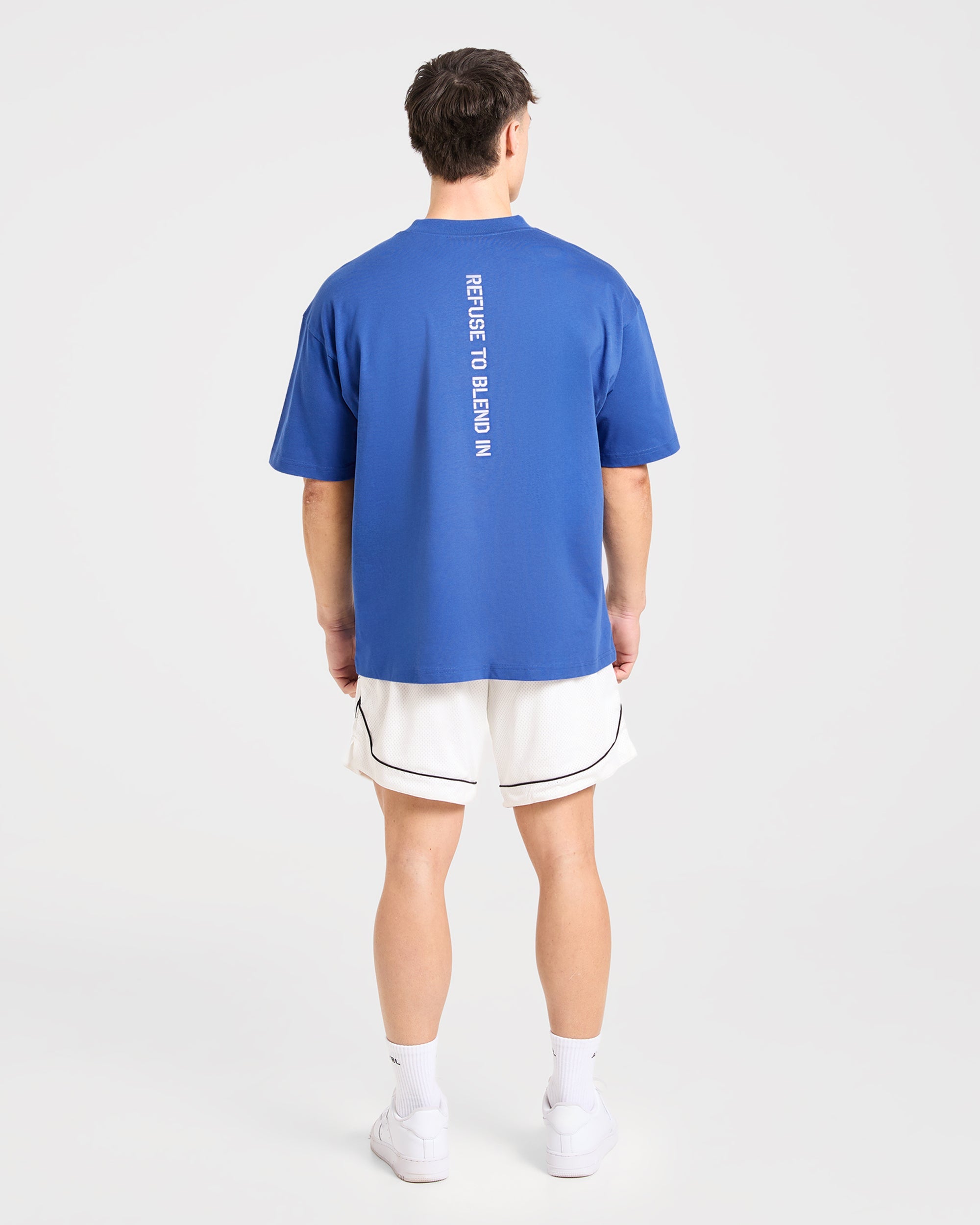 Cam Kissel x Graphic Oversized T Shirt - Cobalt Blauw