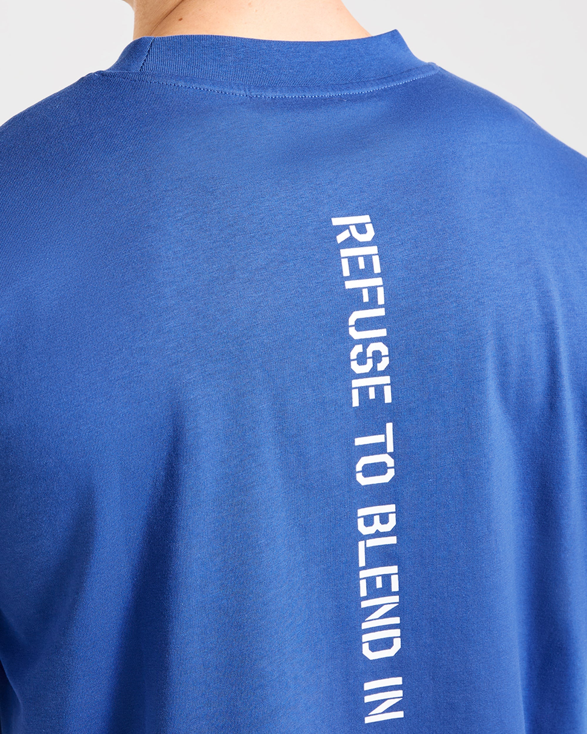 Cam Kissel x Graphic Oversized T Shirt - Cobalt Blauw