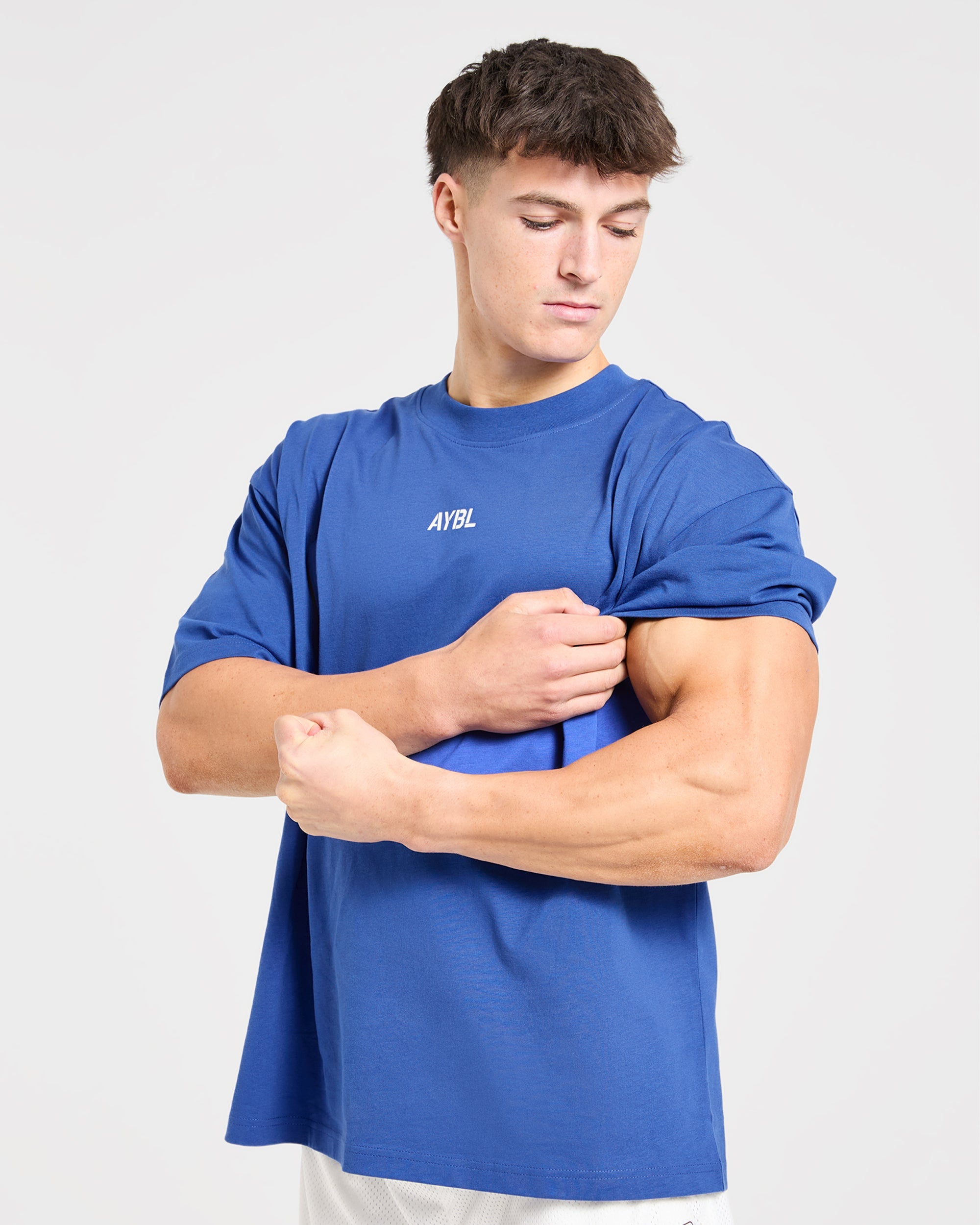Cam Kissel x Graphic Oversized T Shirt - Cobalt Blauw