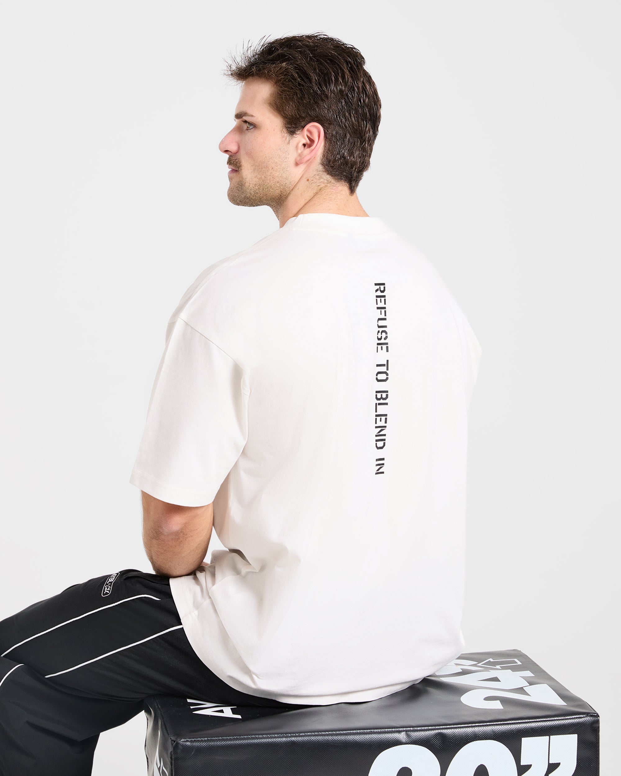 Cam Kissel x Graphic Oversized T Shirt - Off Wit