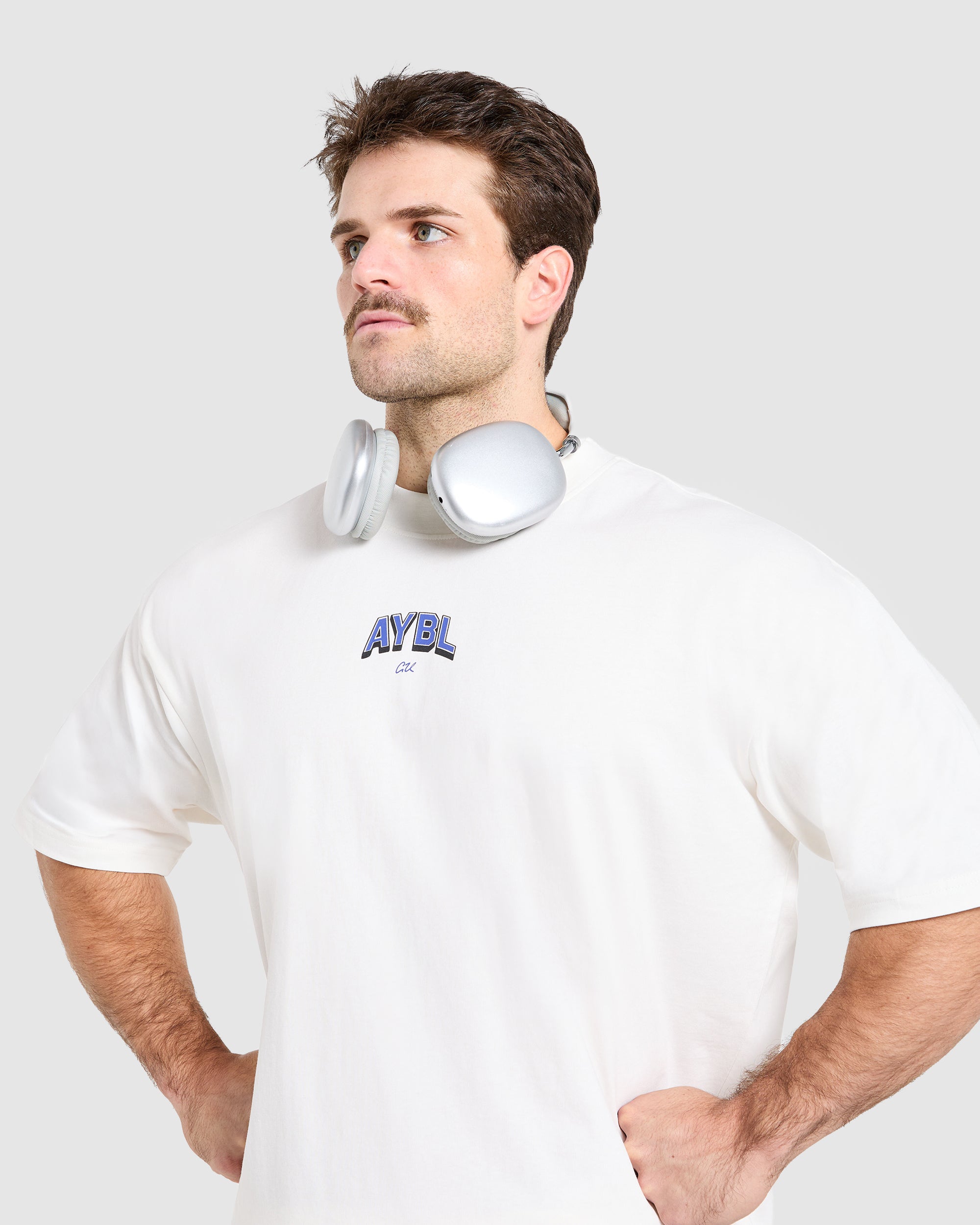Cam Kissel x Refuse to Blend in Oversized T Shirt - Off Wit