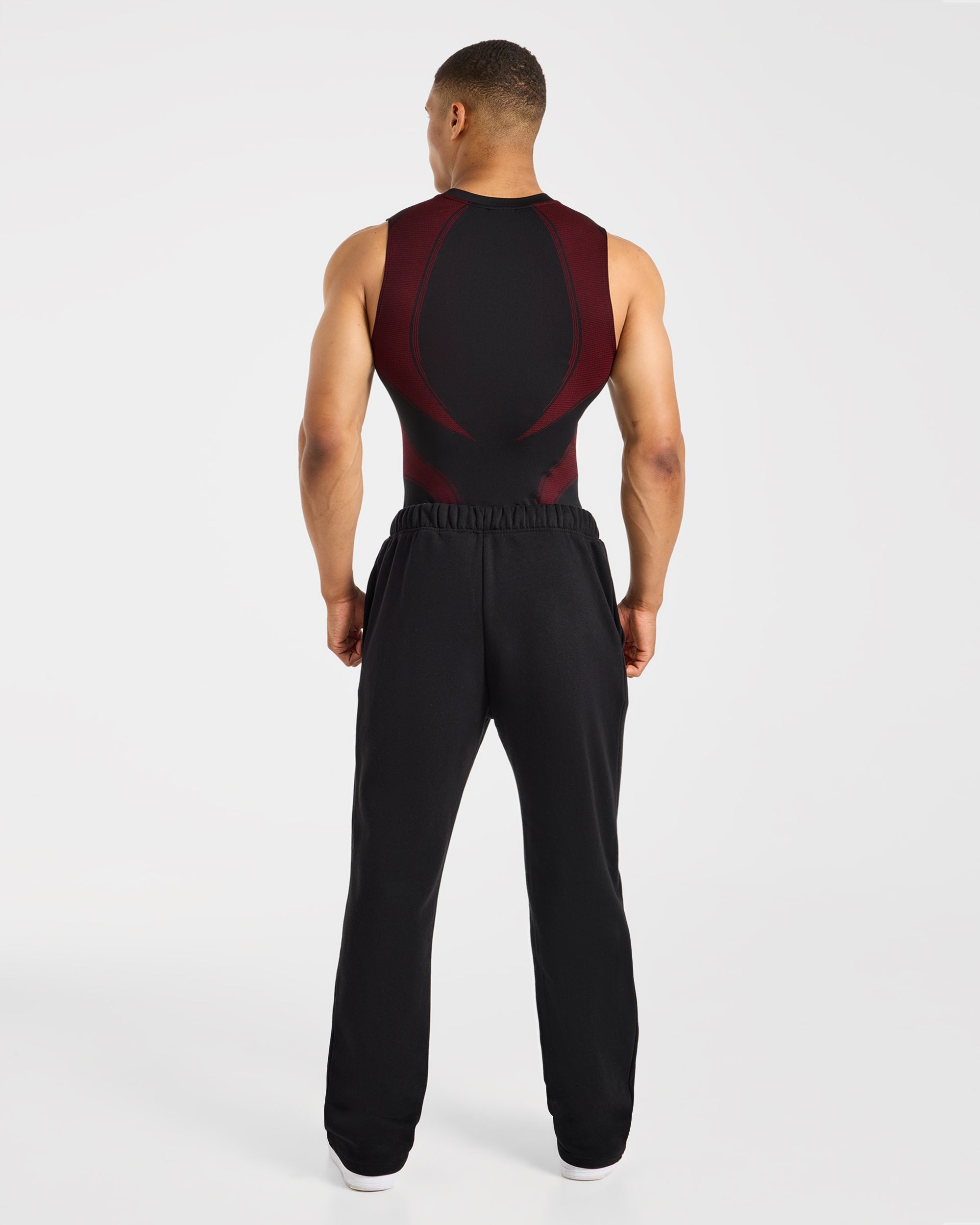 Charge Seamless Tank - Zwart/Rood