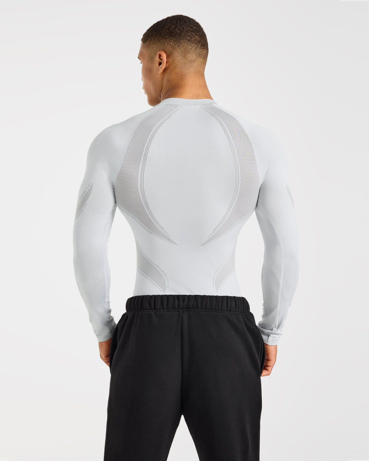 Charge Seamless Long Sleeve T Shirt - Light Grijs